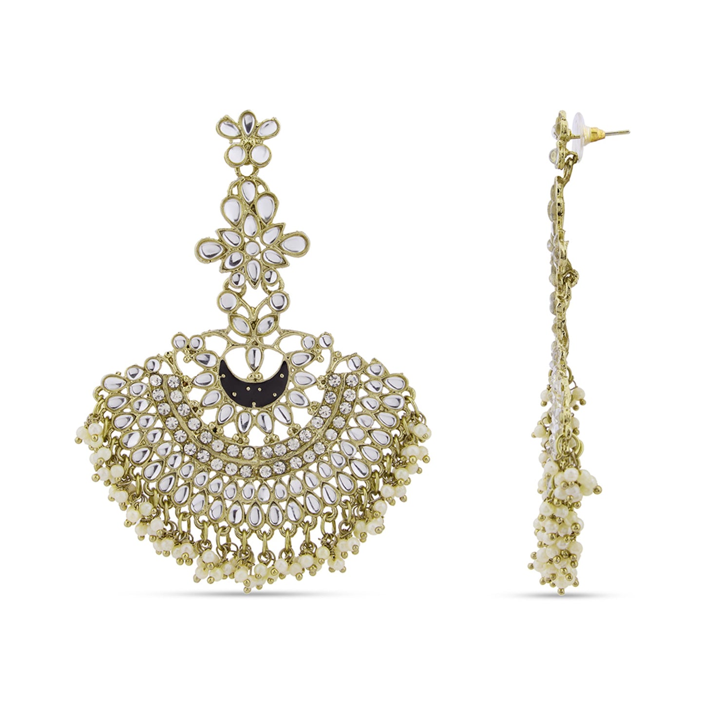 Kundan Chandbali Earrings
