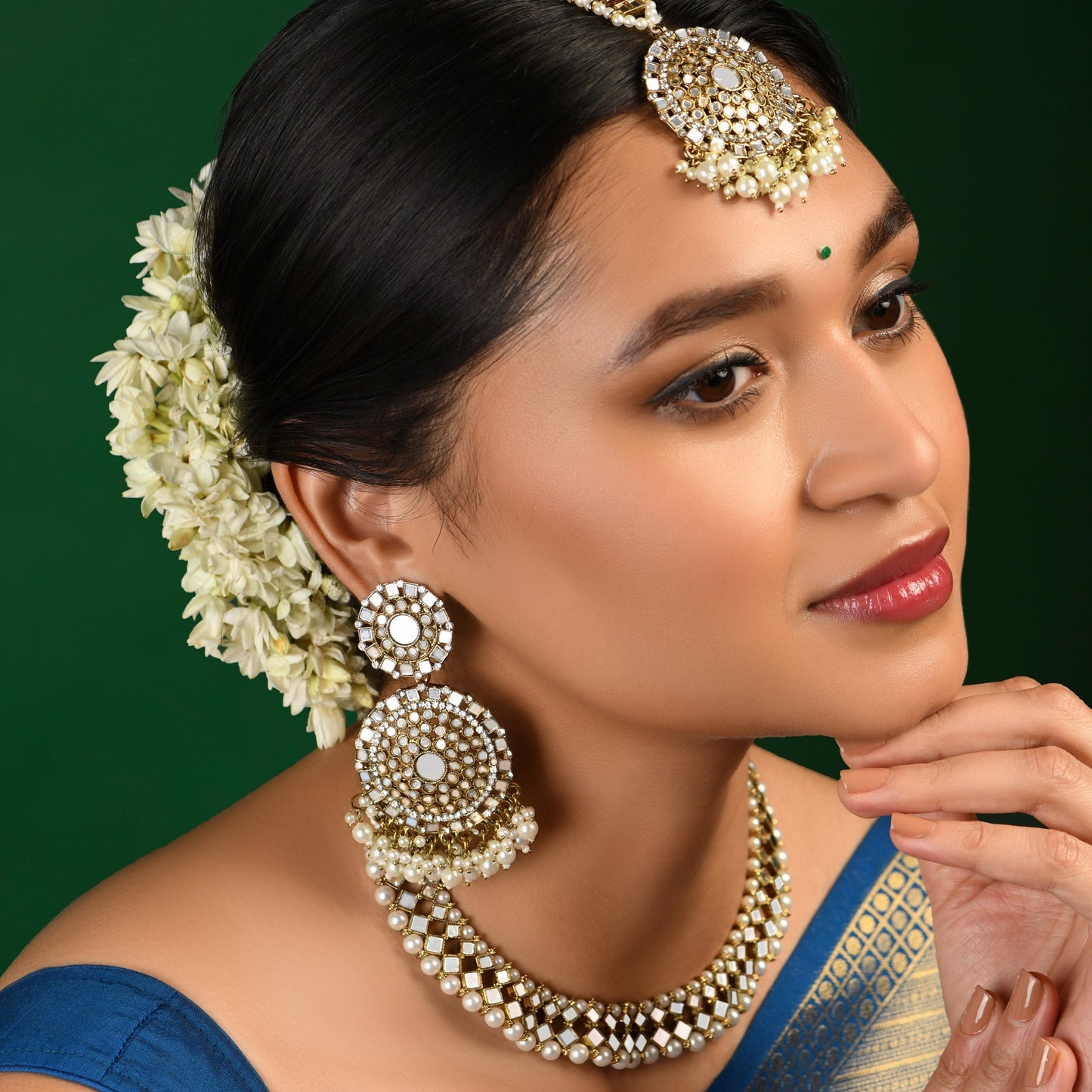 Mirror Work Necklace Set