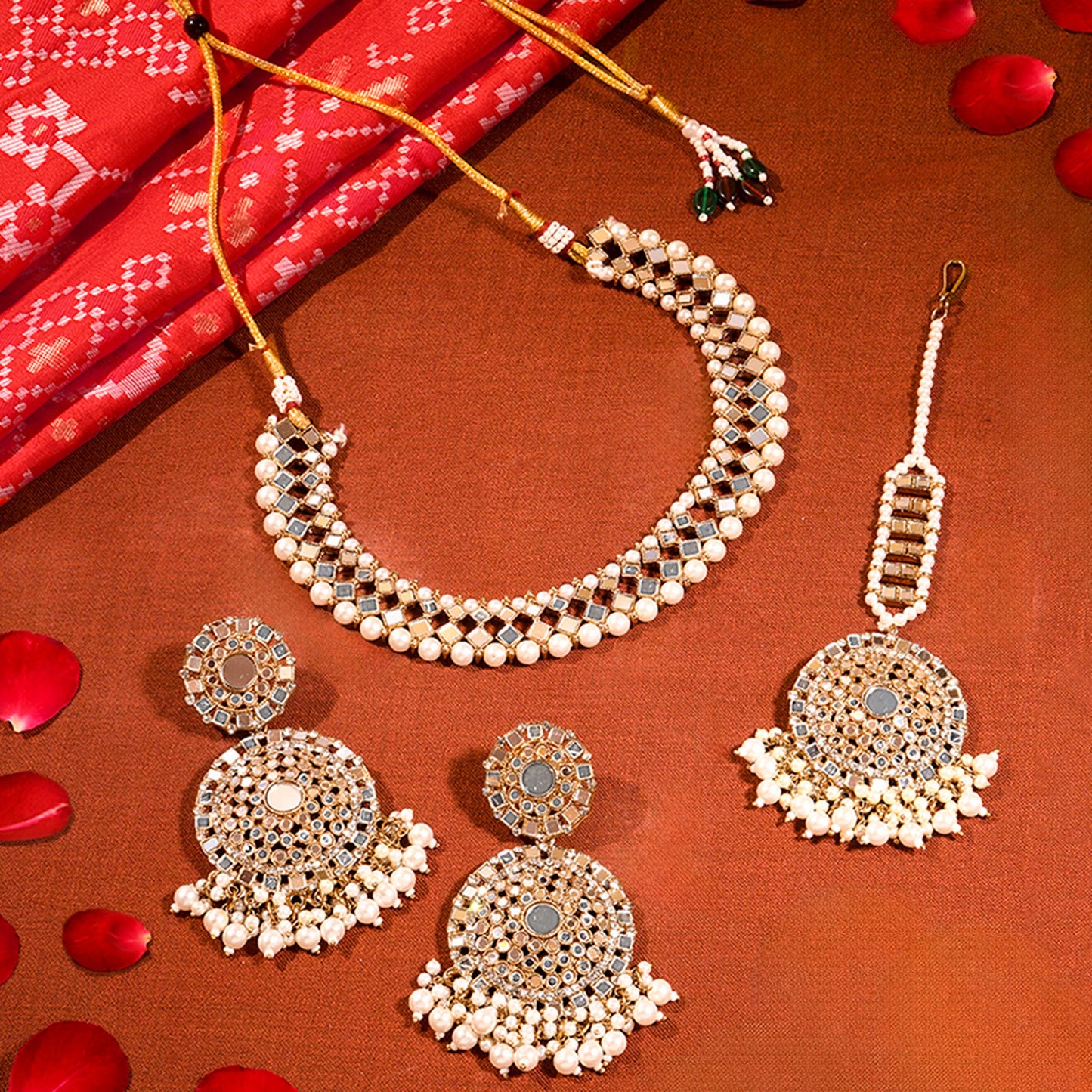Mirror Work Necklace Set