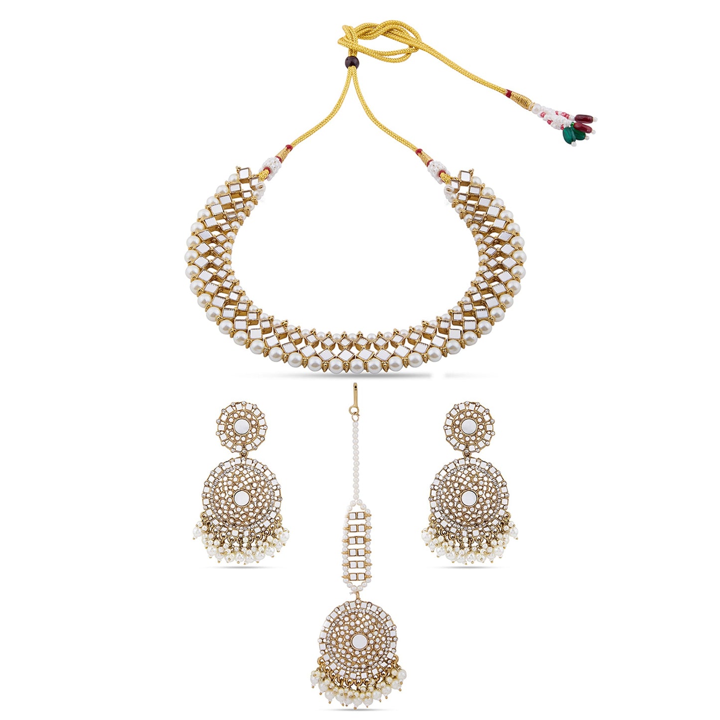 Mirror Work Necklace Set