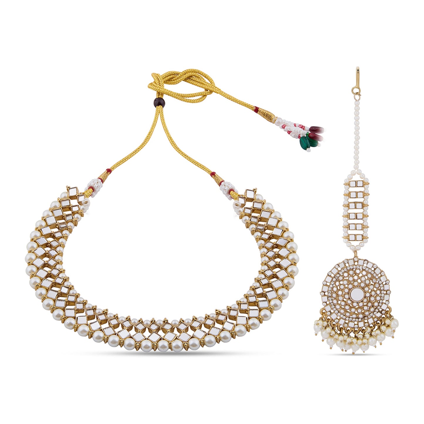 Mirror Work Necklace Set