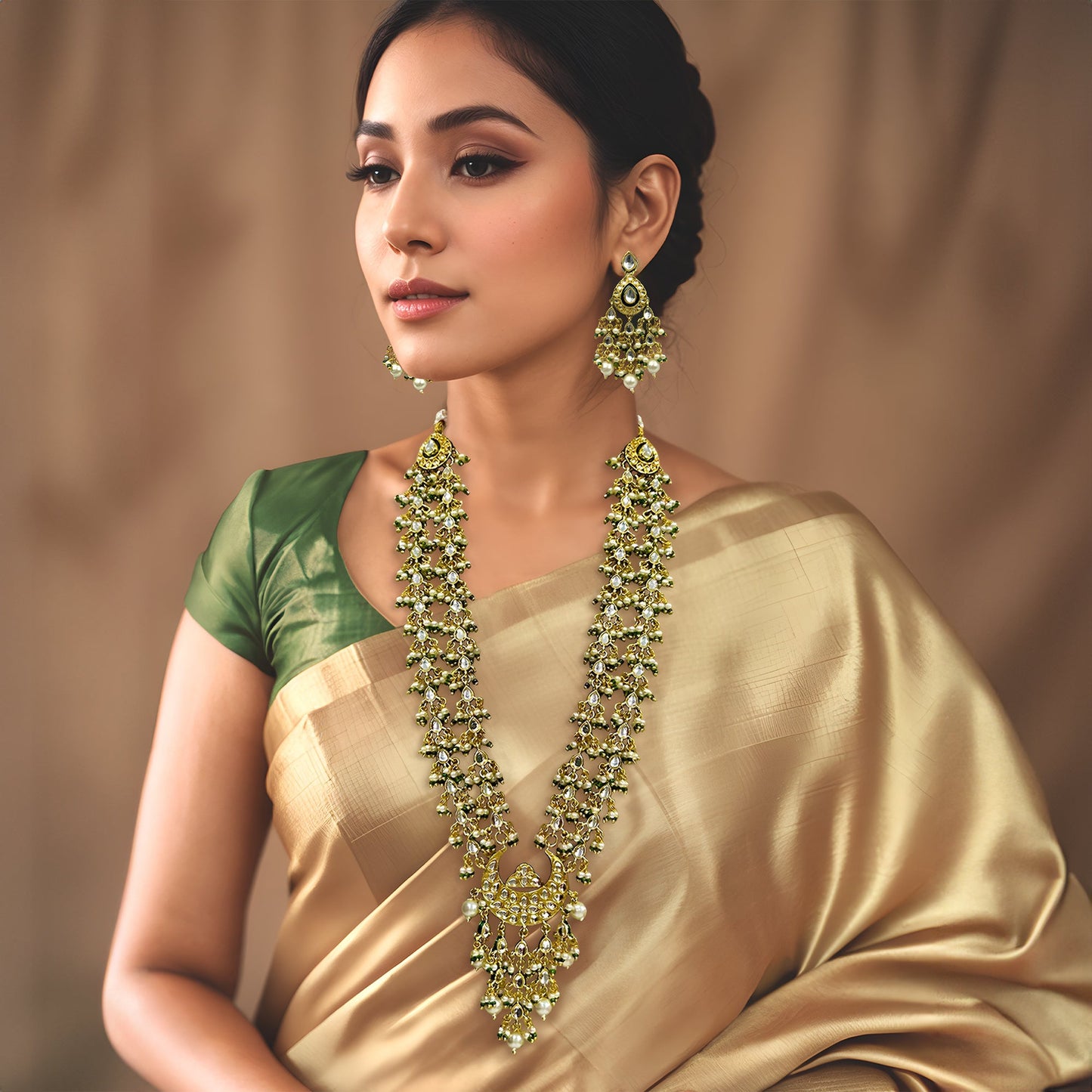 Chand Polki Necklace Set