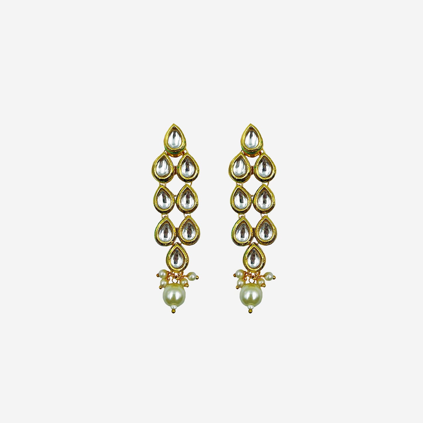 Meenakari Kundan Studded Layered Necklace Set
