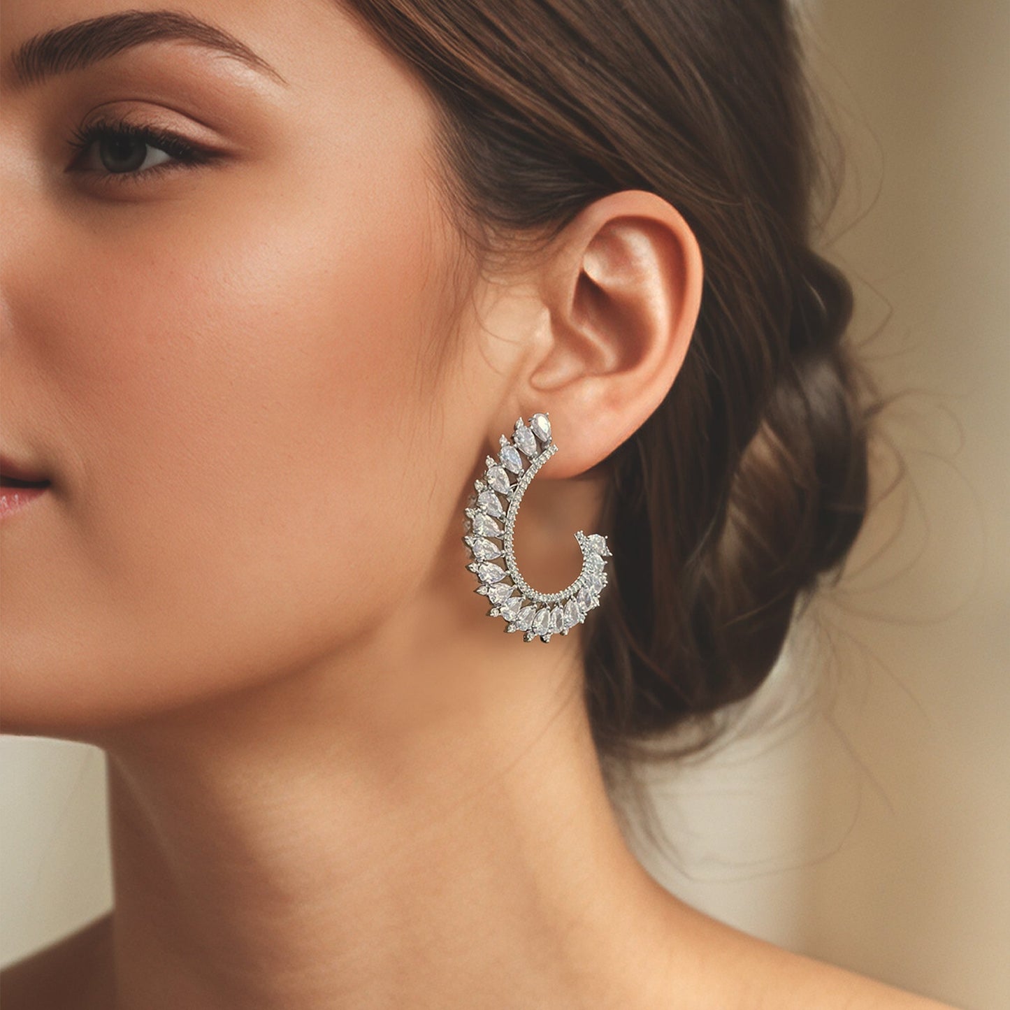 Aurora Half Hoop Earring