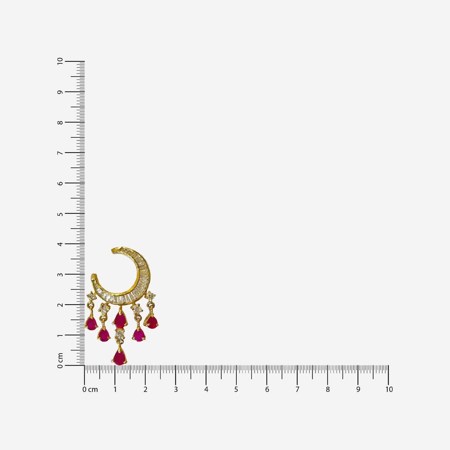 Amara Ruby Pink Drop Earrings