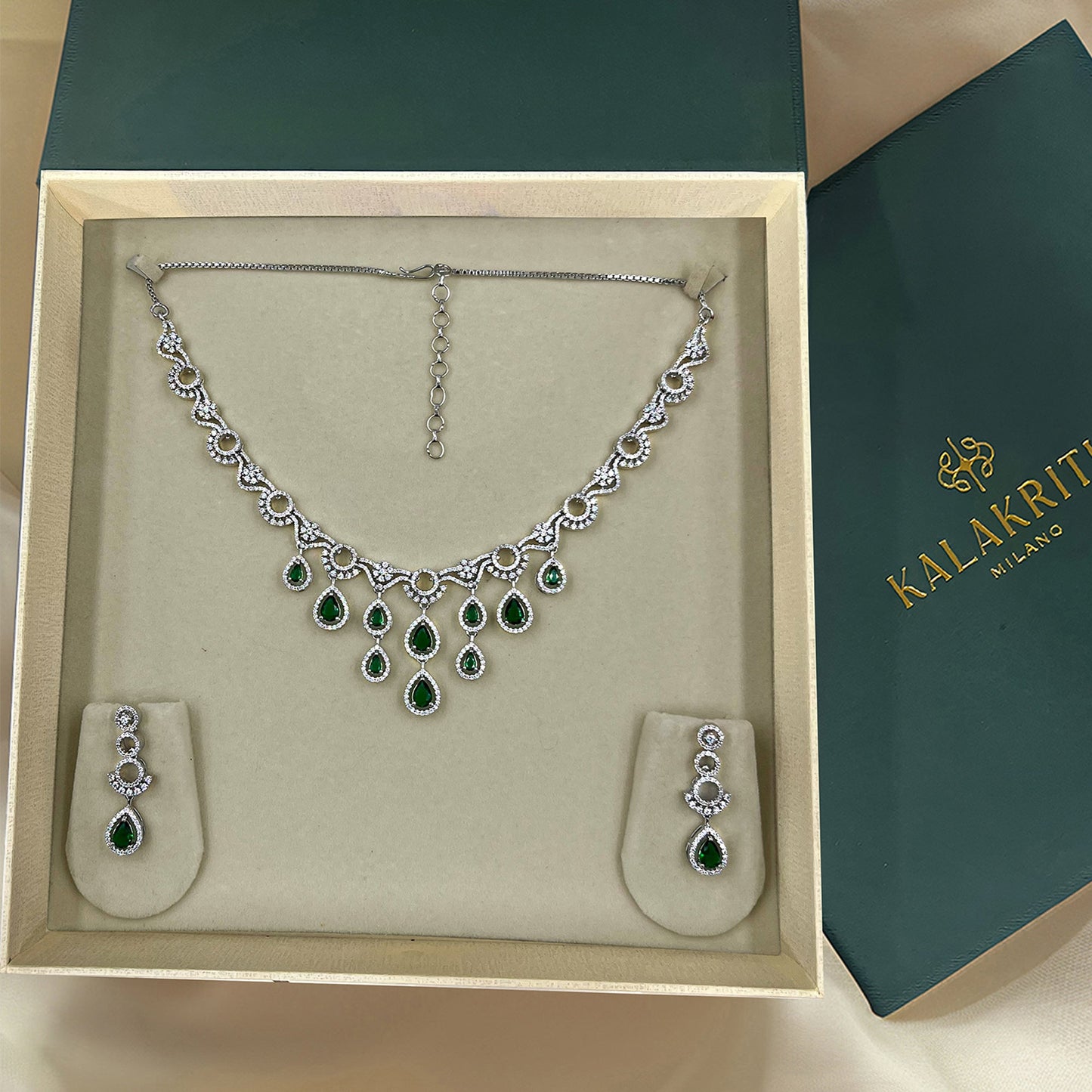 Miranda Waterfall Necklace set