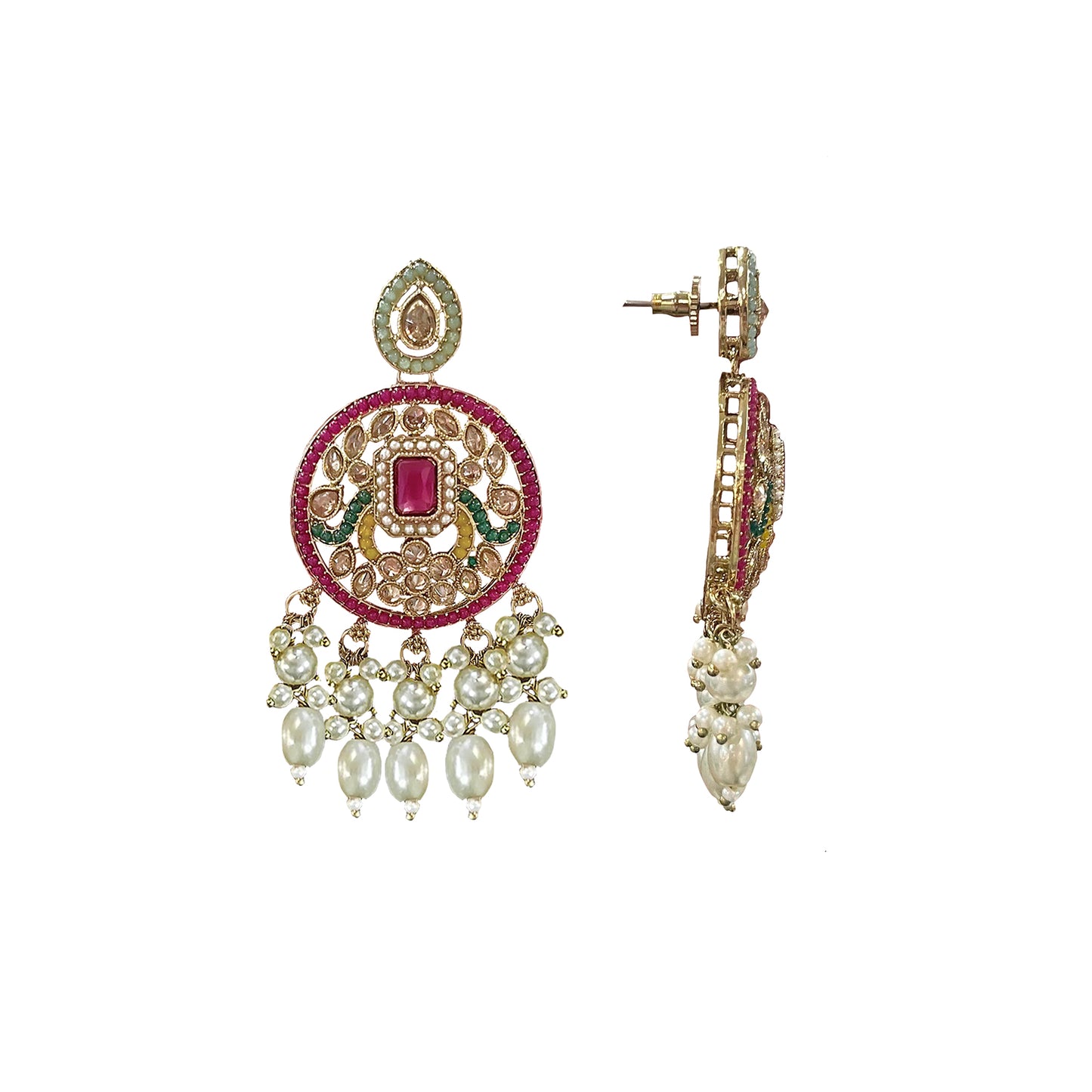Jahanara Multi Colour Pearl Choker