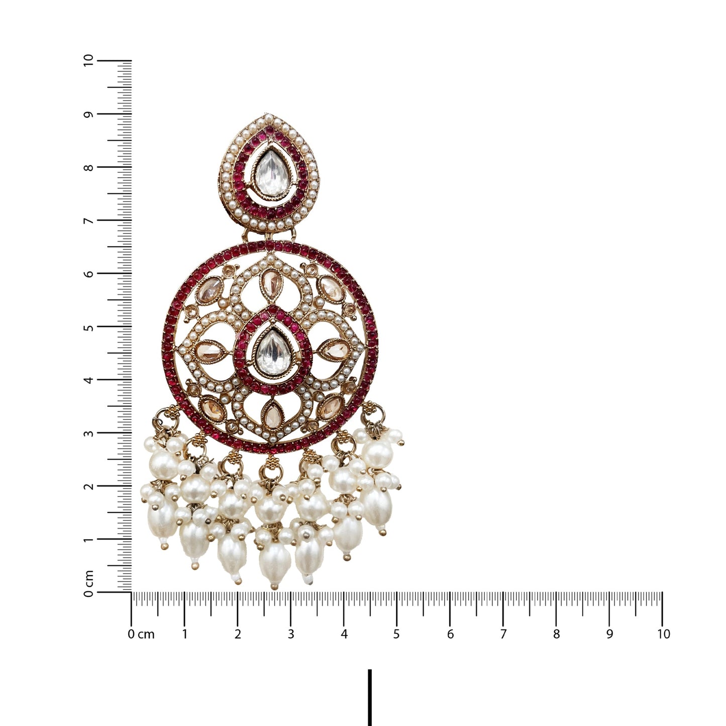 Aziza Begum Ruby and Pearl Necklace Set