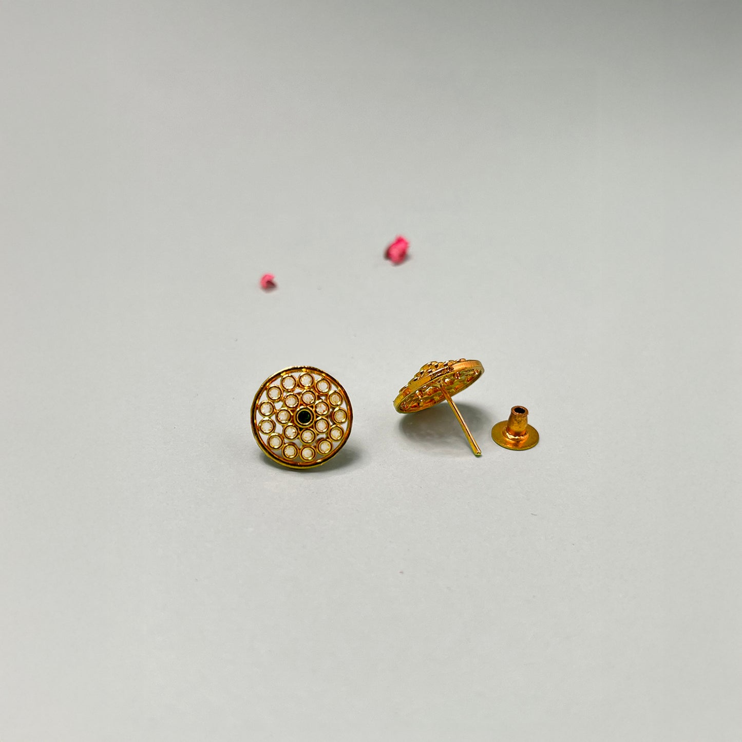 Ishita Gold and Ruby Studded Pendant Set