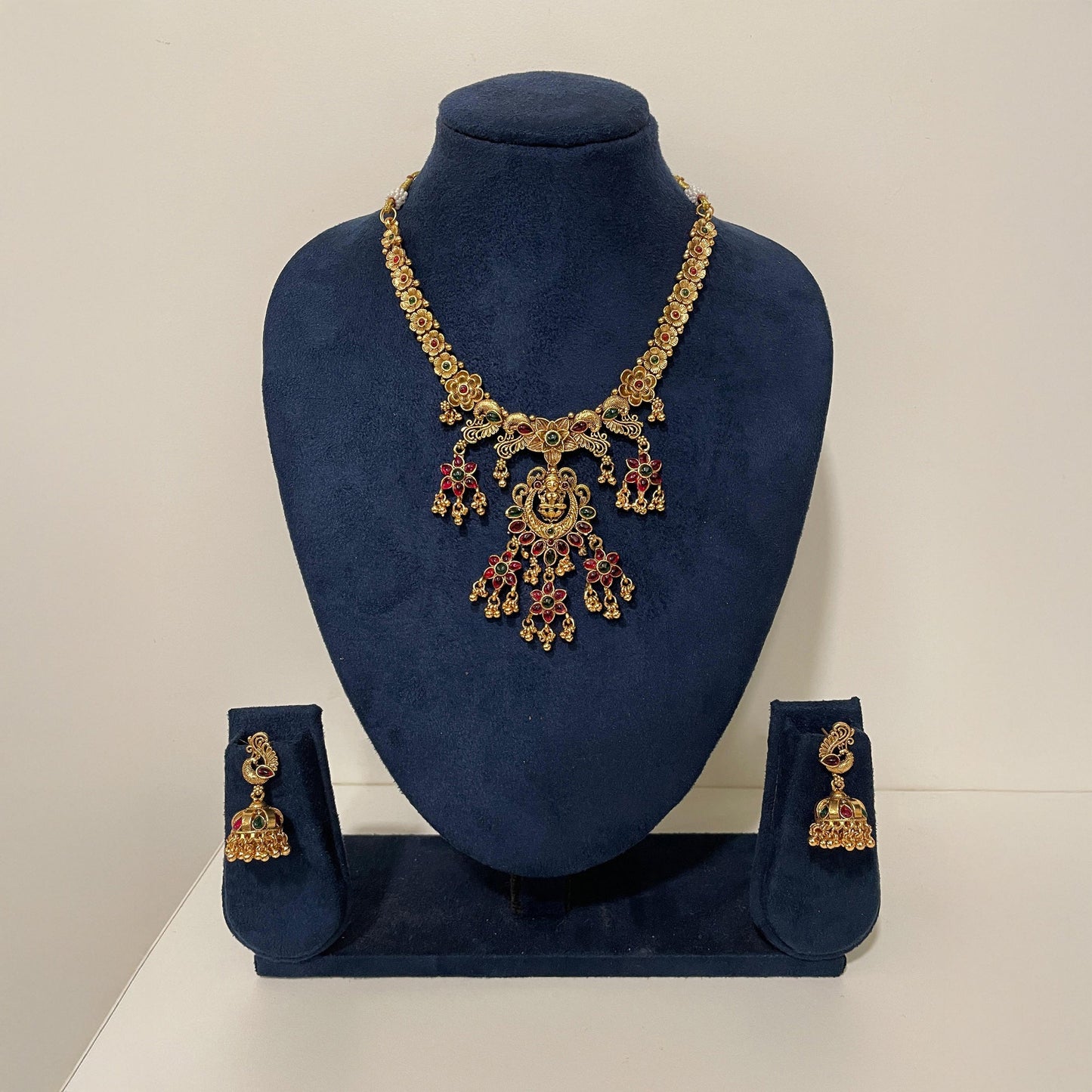 Padma Multi Charm Necklace Set