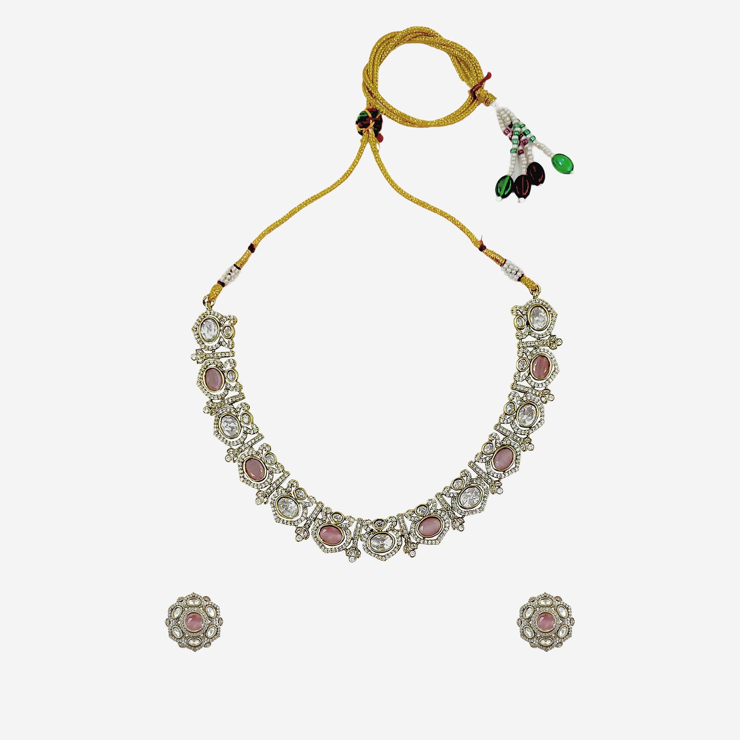 Pink Gulnaz Necklace Set