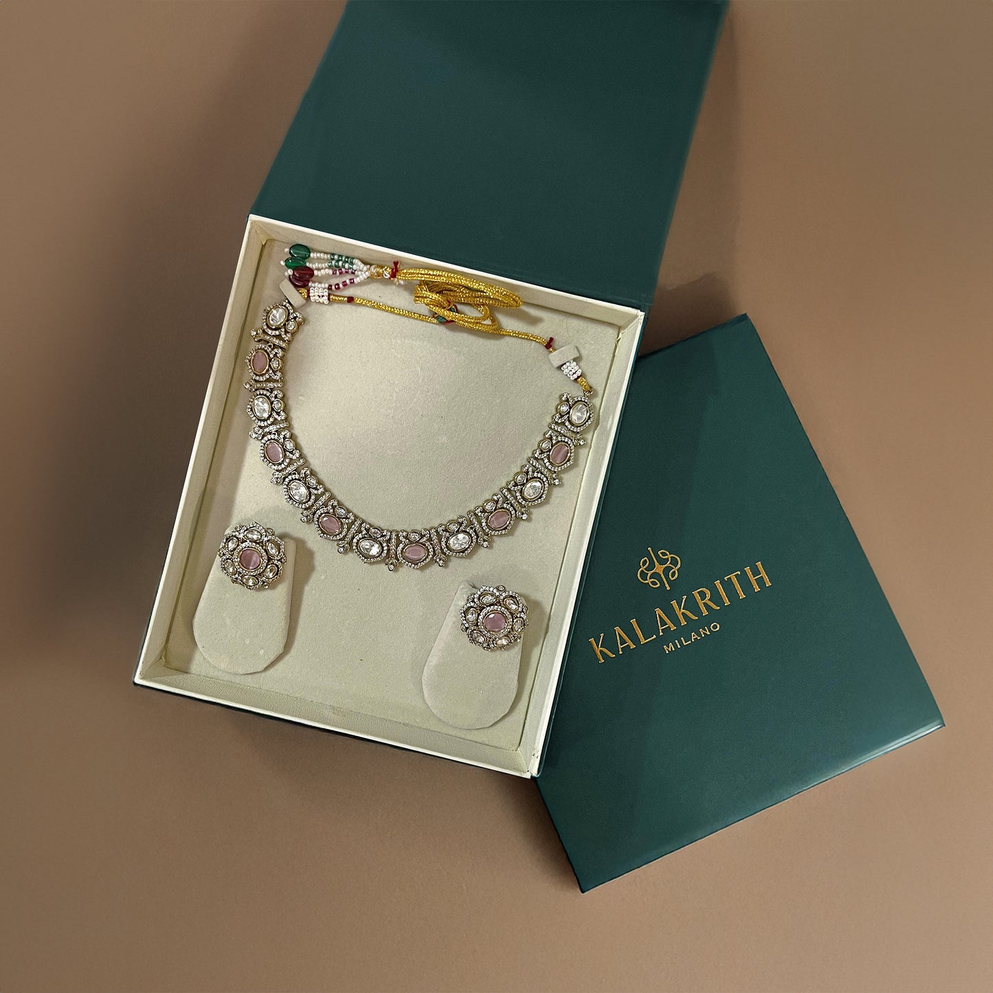 Pink Gulnaz Necklace Set