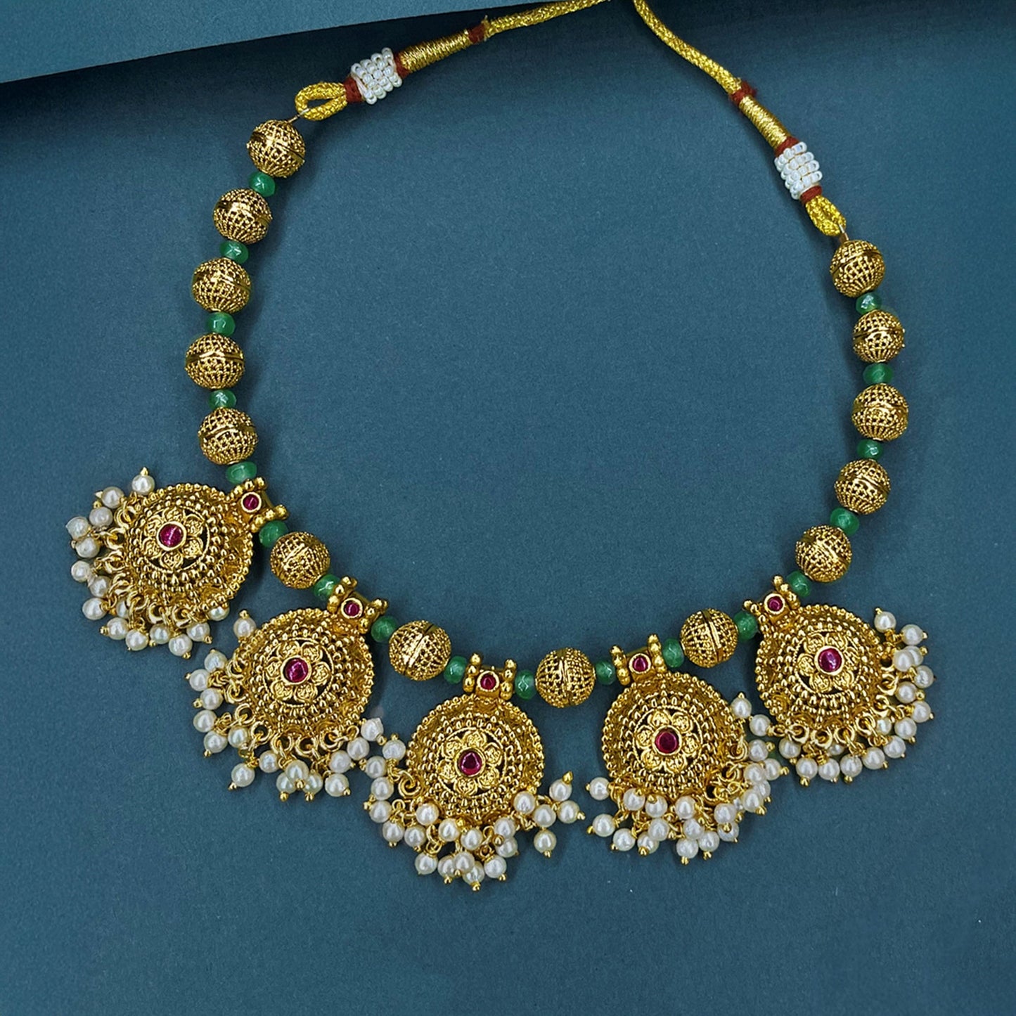 Mukta Antique Necklace Set