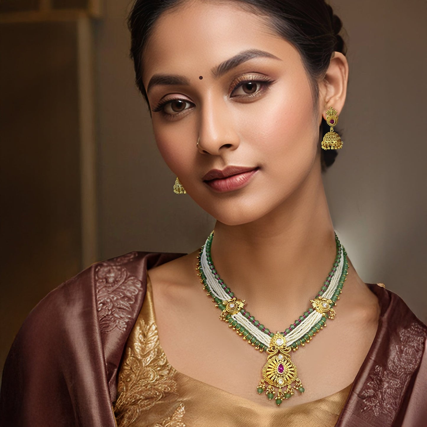Sharvari Beaded Necklace Set