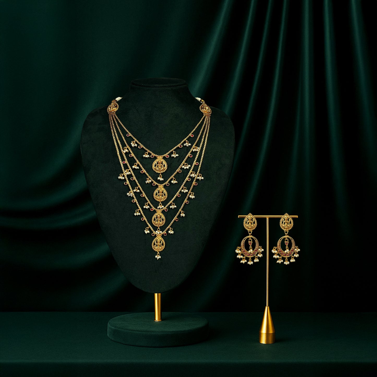 Tejasvini Layered Necklace Set