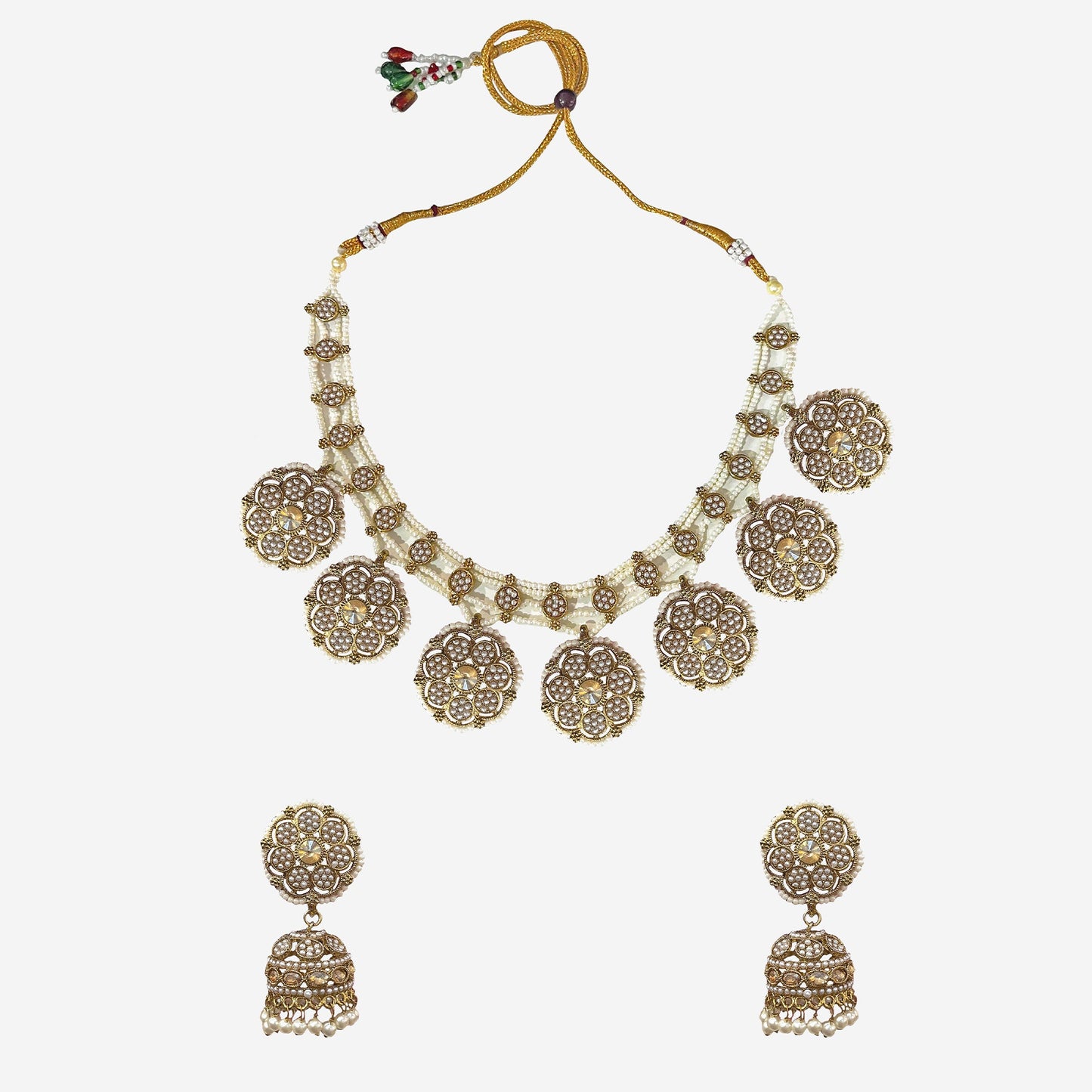 Hoor Floral Necklace Set