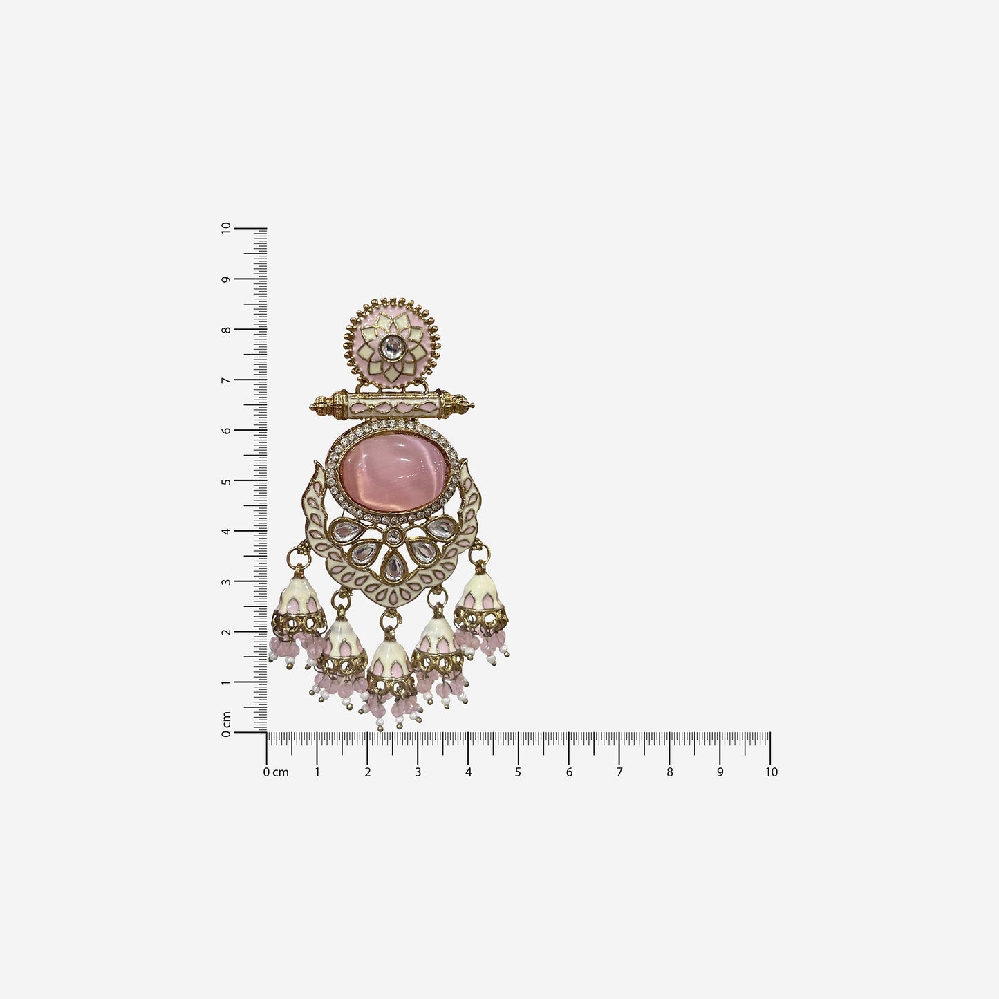 Yasmin Pink Chandelier Earring