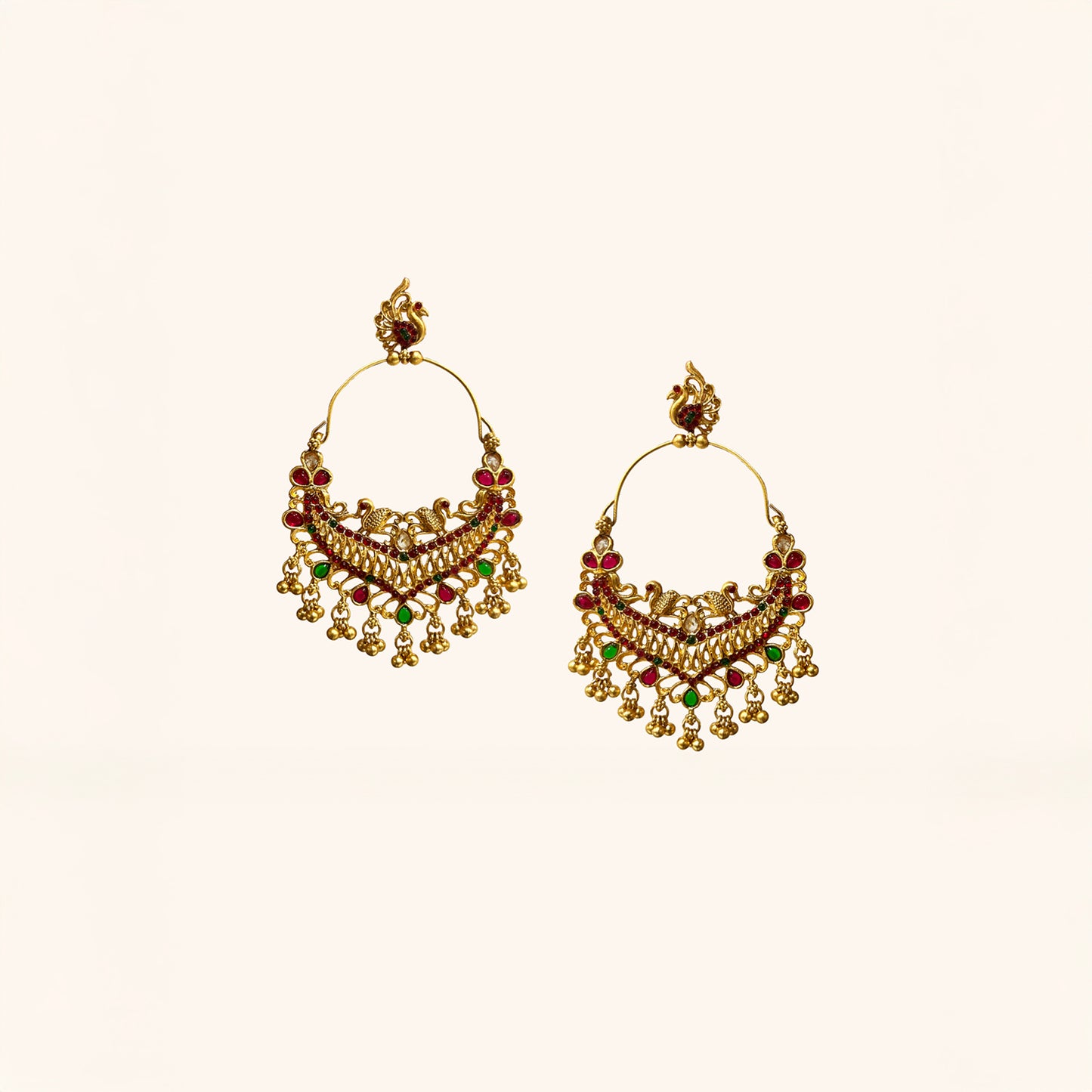 Adhya Golden Chandbalis