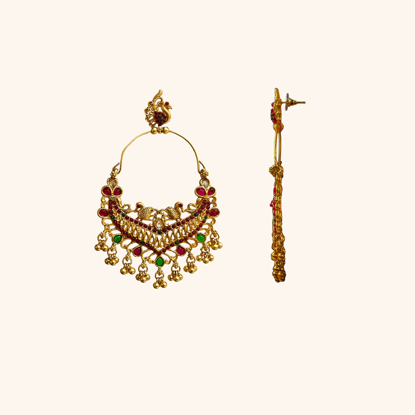 Adhya Golden Chandbalis