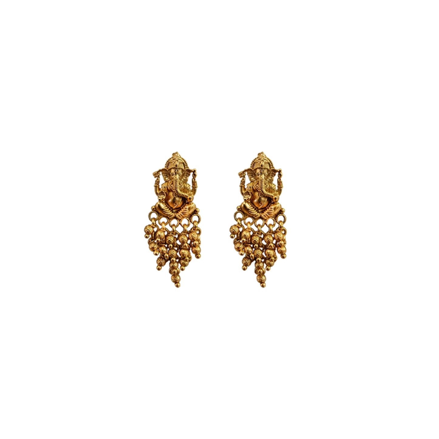 Reva Golden Beads Necklace Set