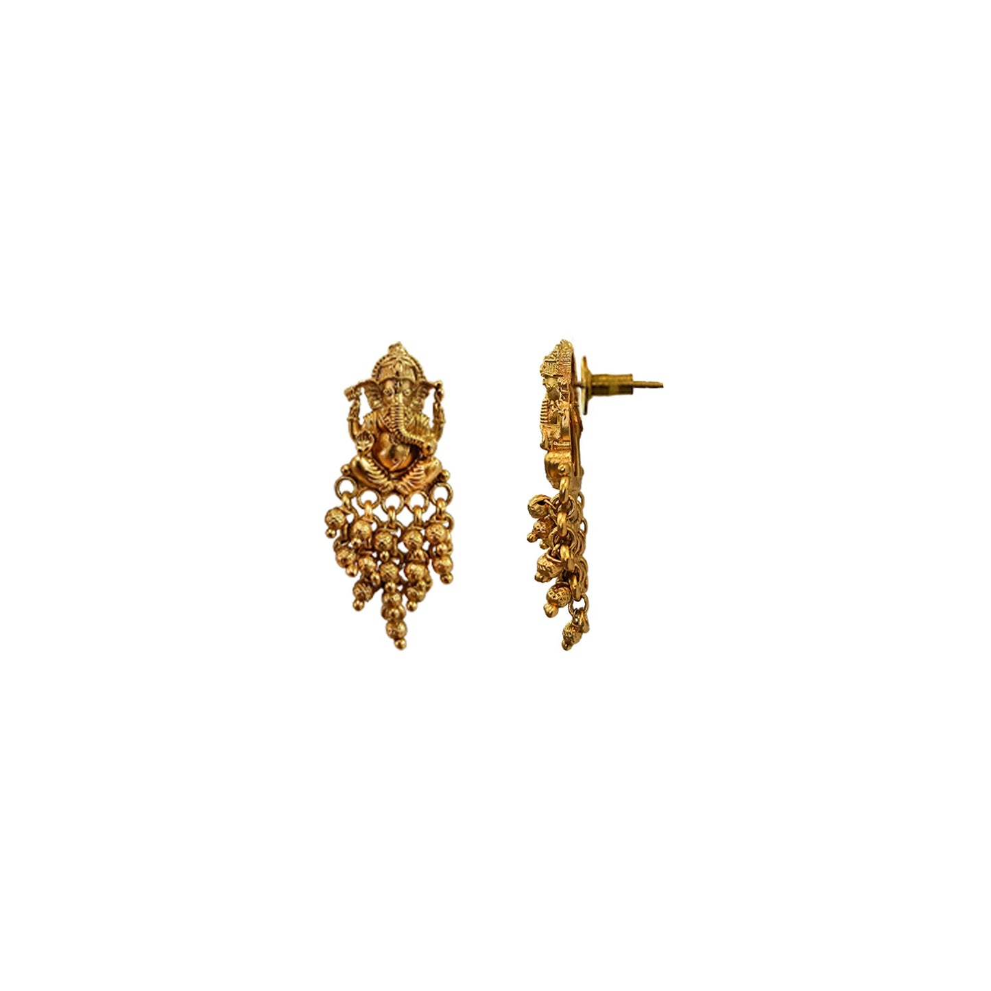 Reva Golden Beads Necklace Set