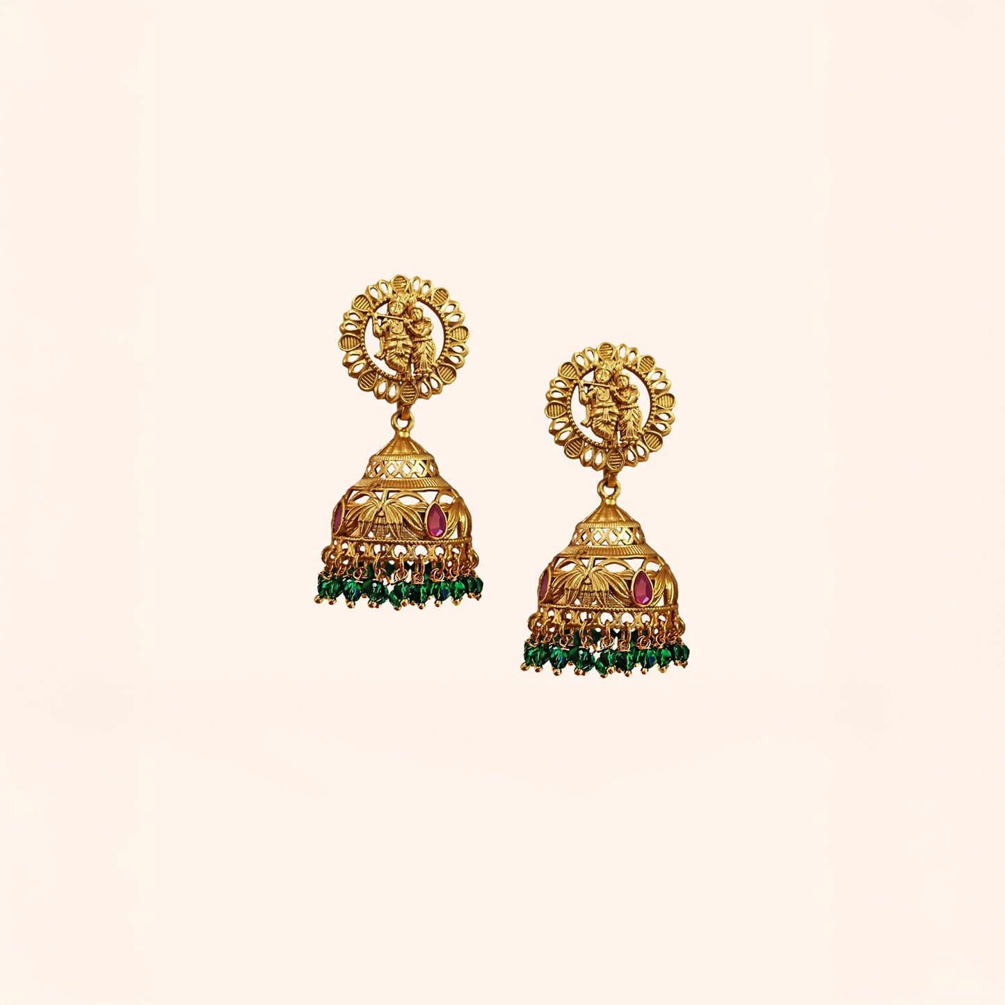 Radha Krishna Jhumkis