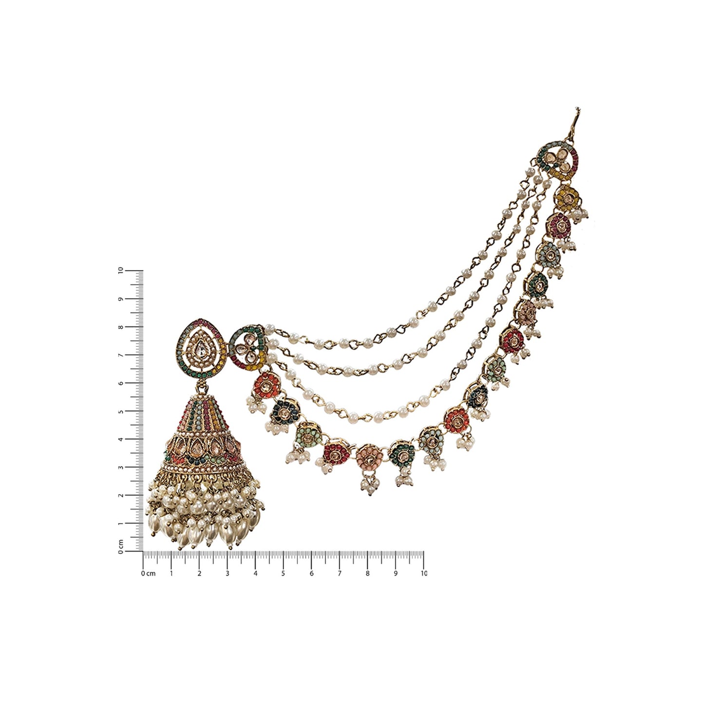 Hina Beaded Jhumkas