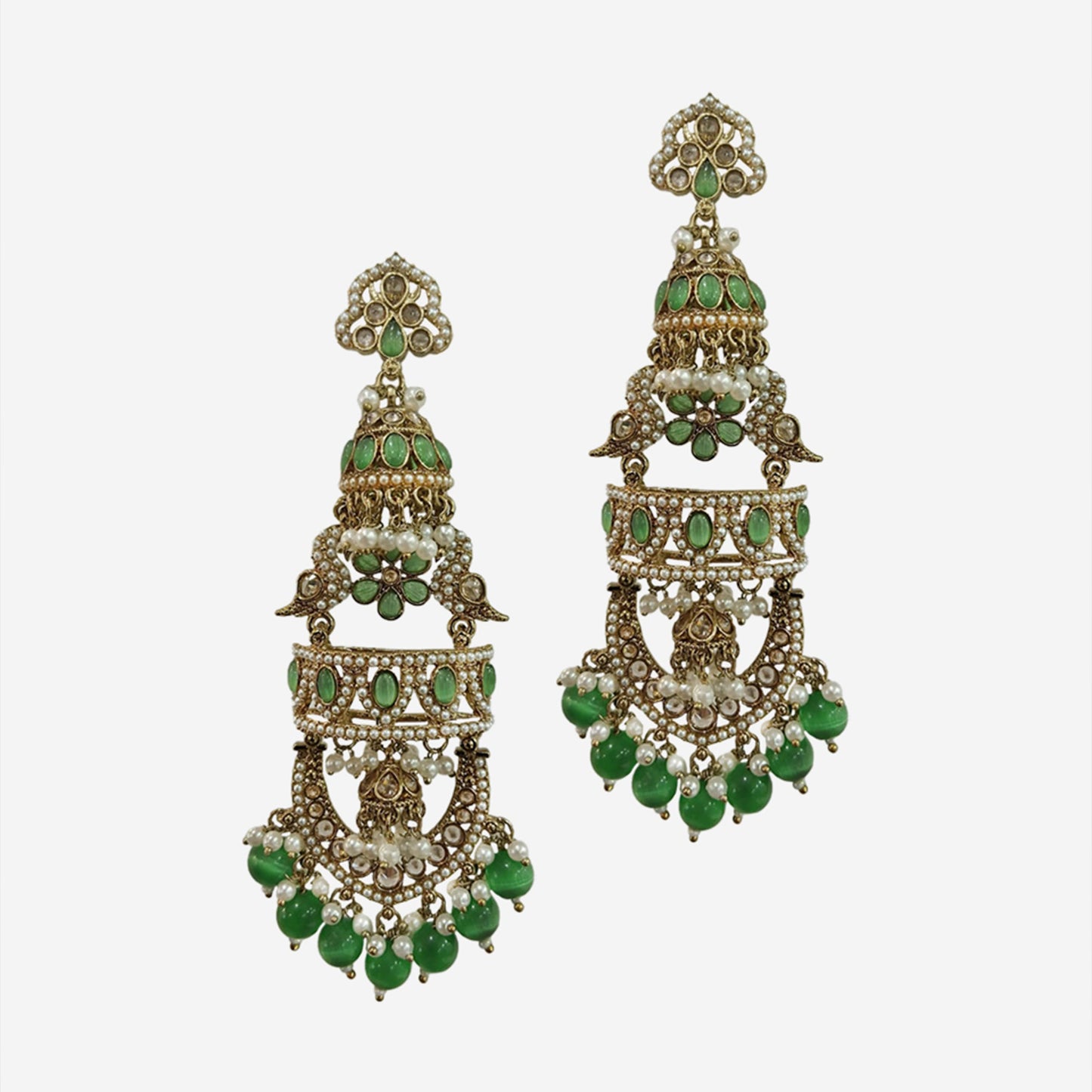 Saba Statement Beaded Danglers
