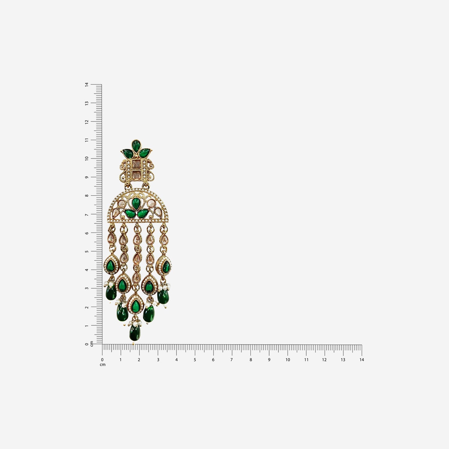 Aarohi Emerald Dangler Earrings
