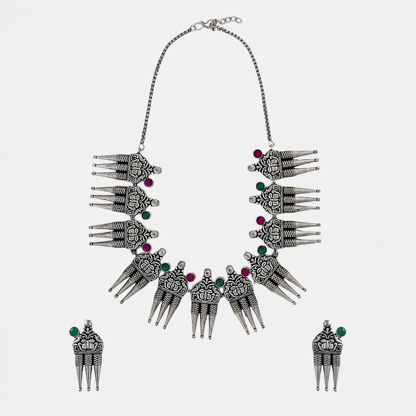 Neerja Oxidised Necklace Set