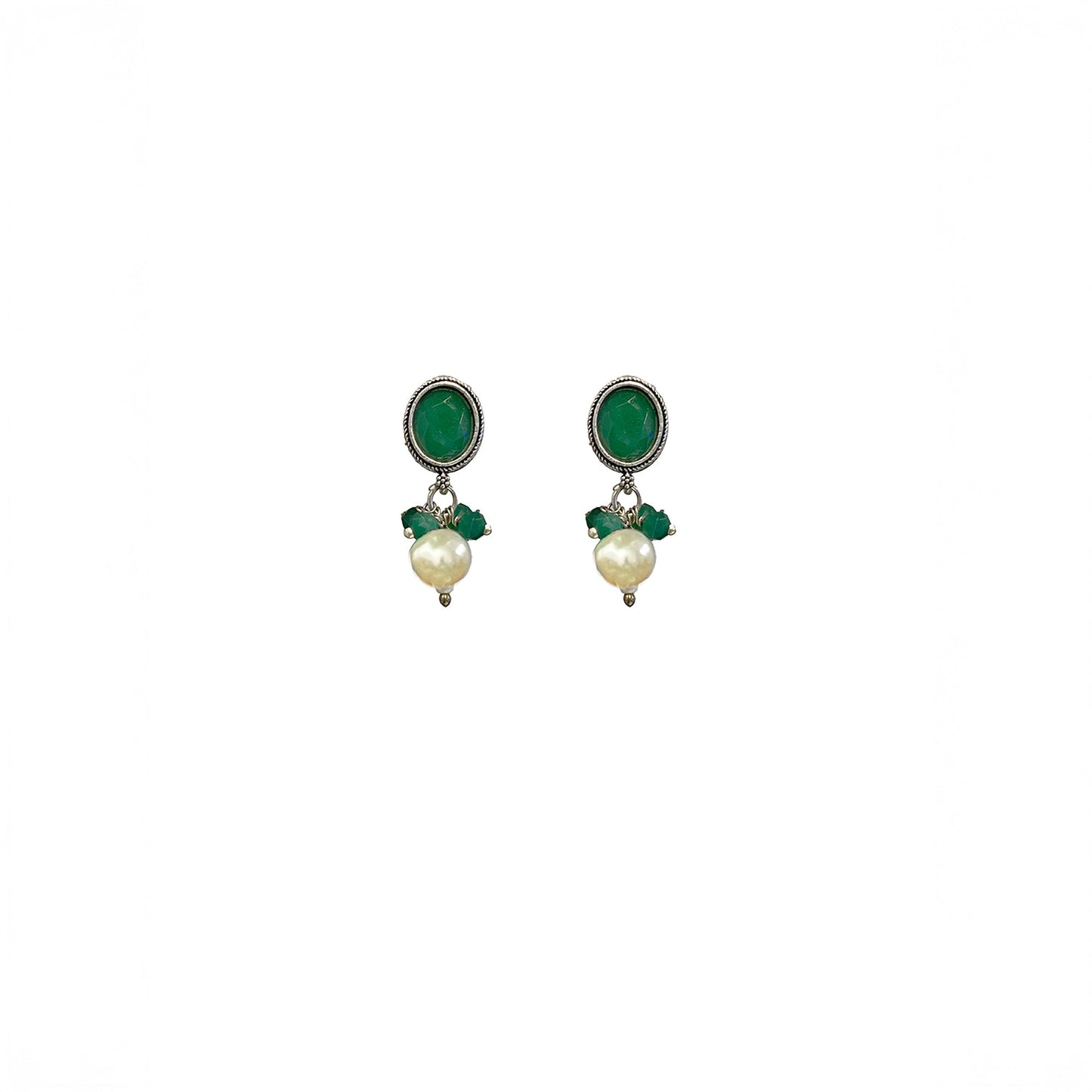 Heer Oxidised Green Choker Set