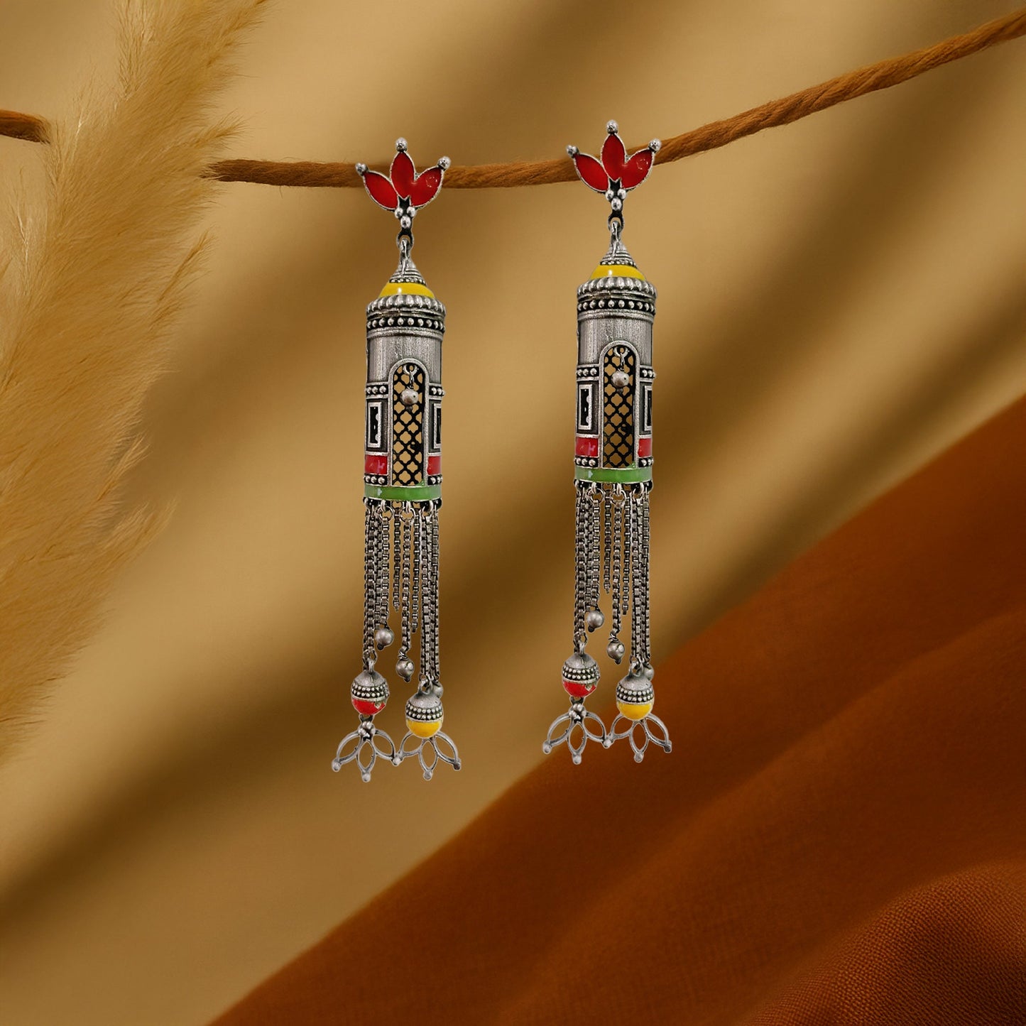 Aashiya Multi Aashiya Dangler Statement Earrings