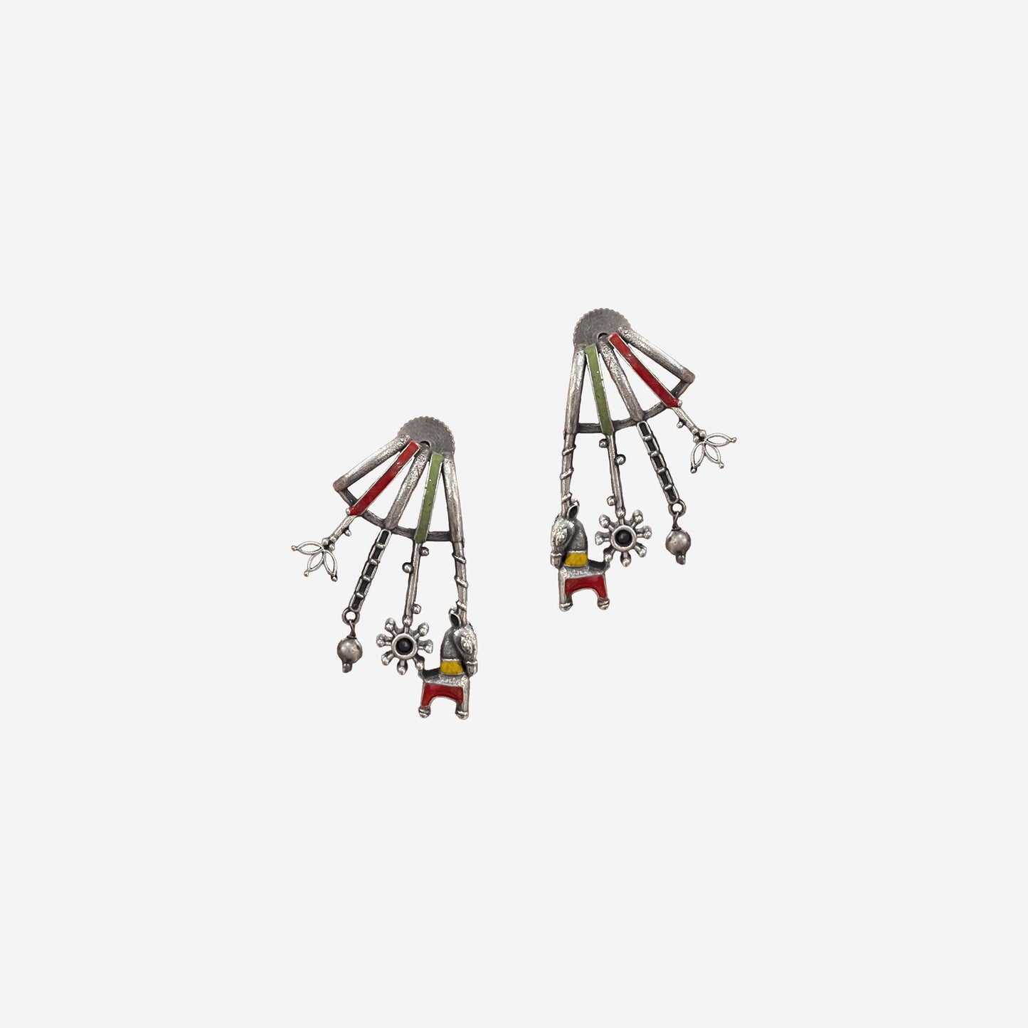 Gita Oxidised Studs