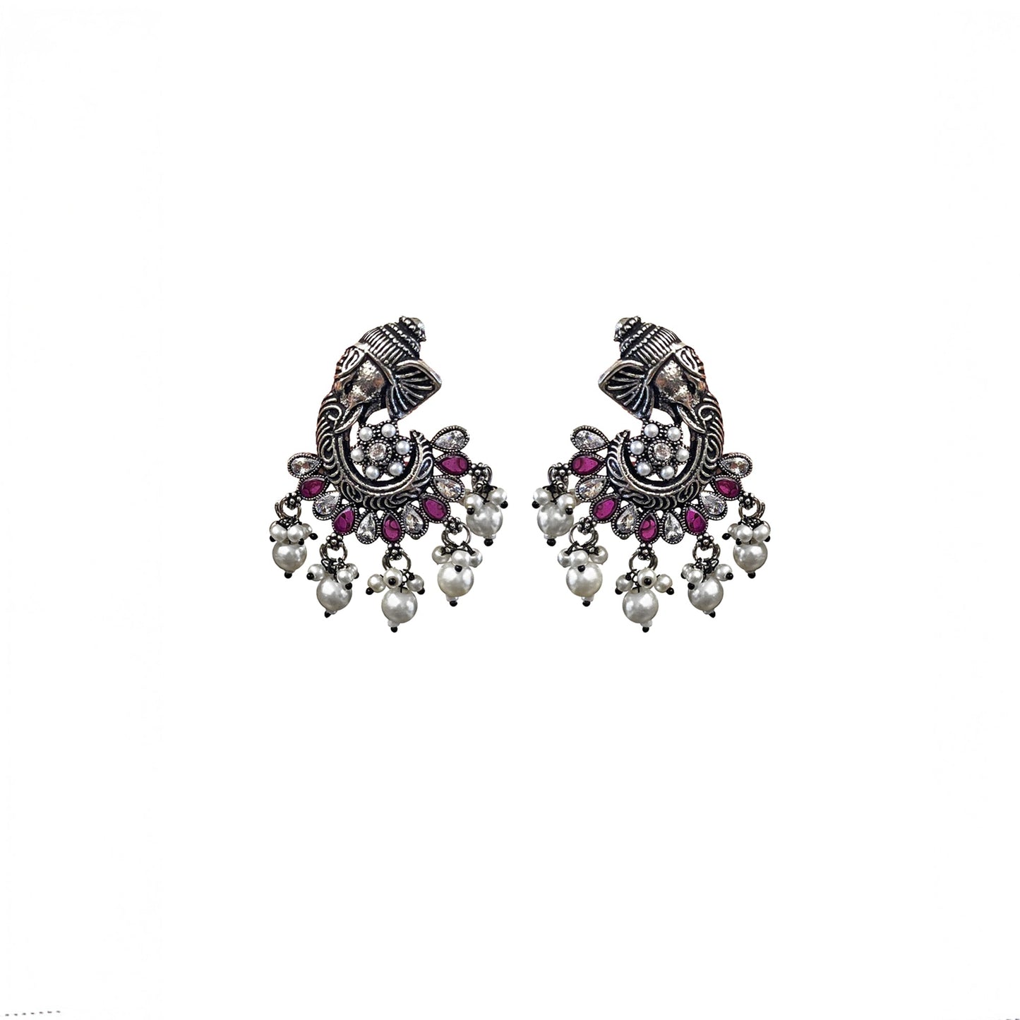 Vinayaka Oxidised Studs