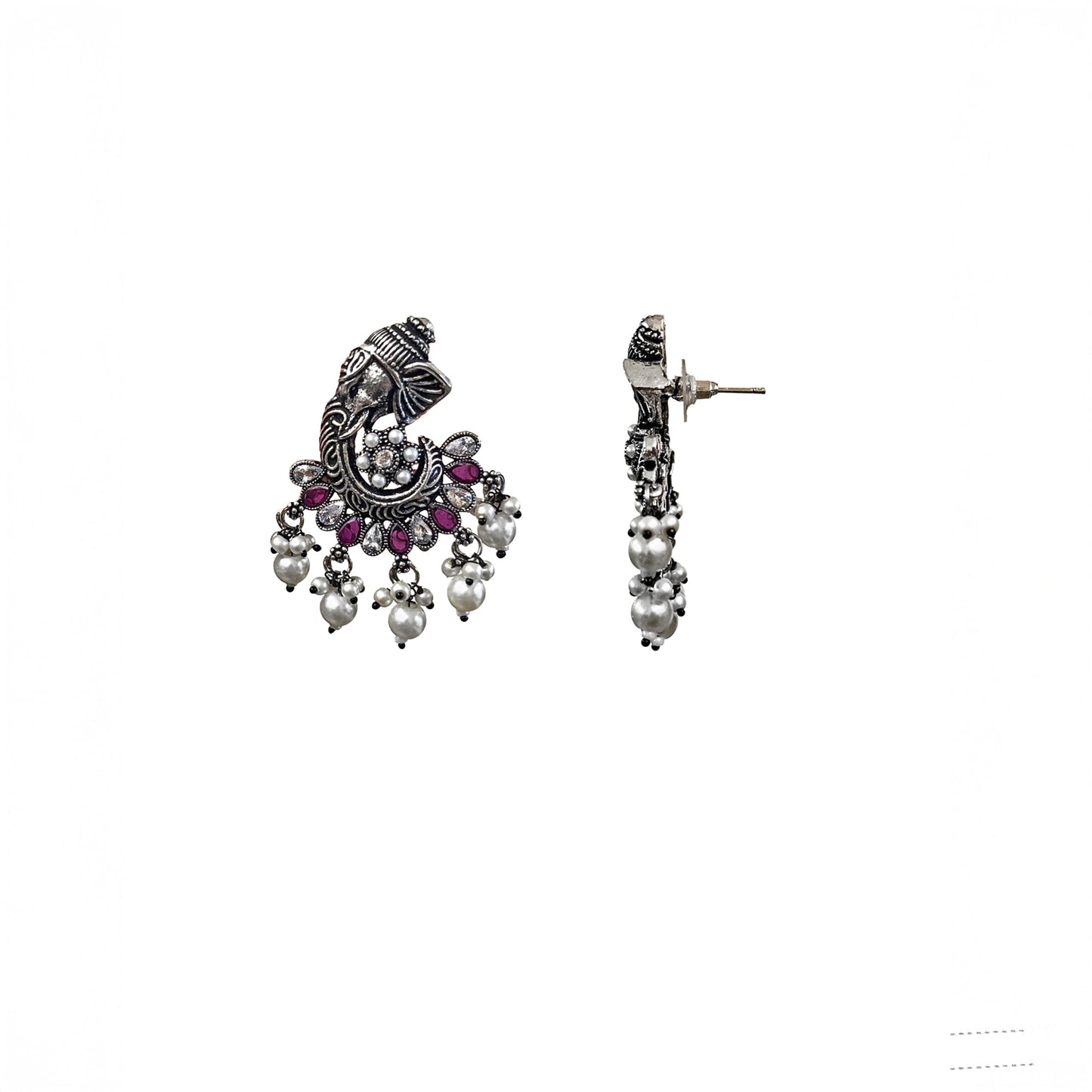 Vinayaka Oxidised Studs