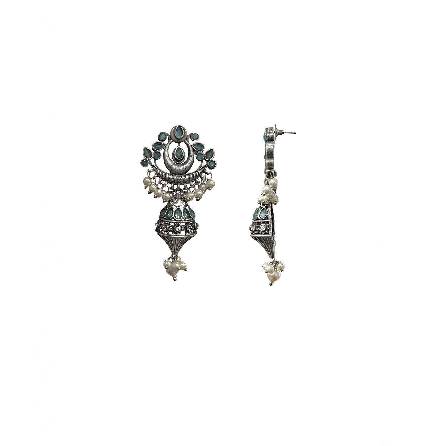 Megha Oxidised Dangler Earrings