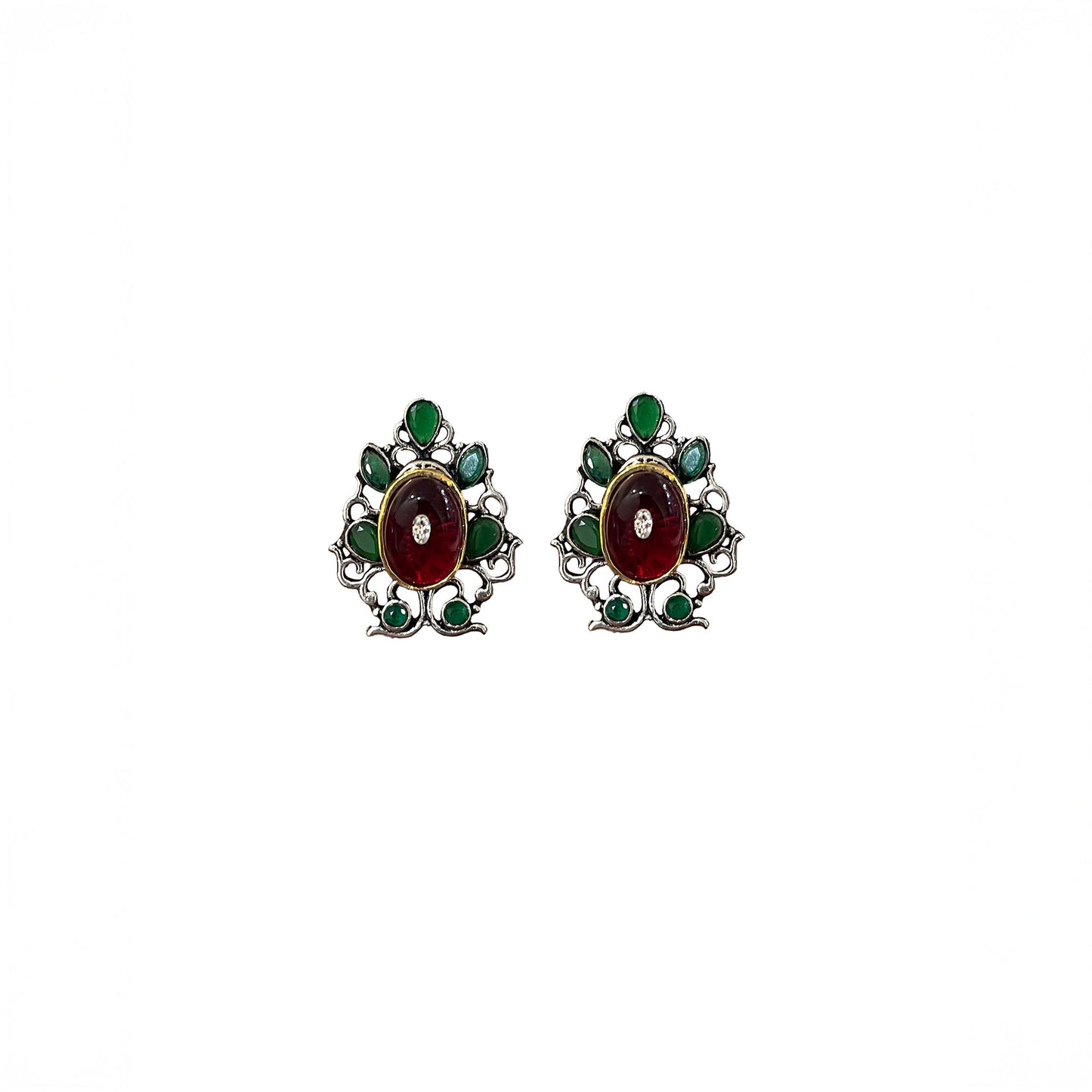 Pihu Oxidised Studs