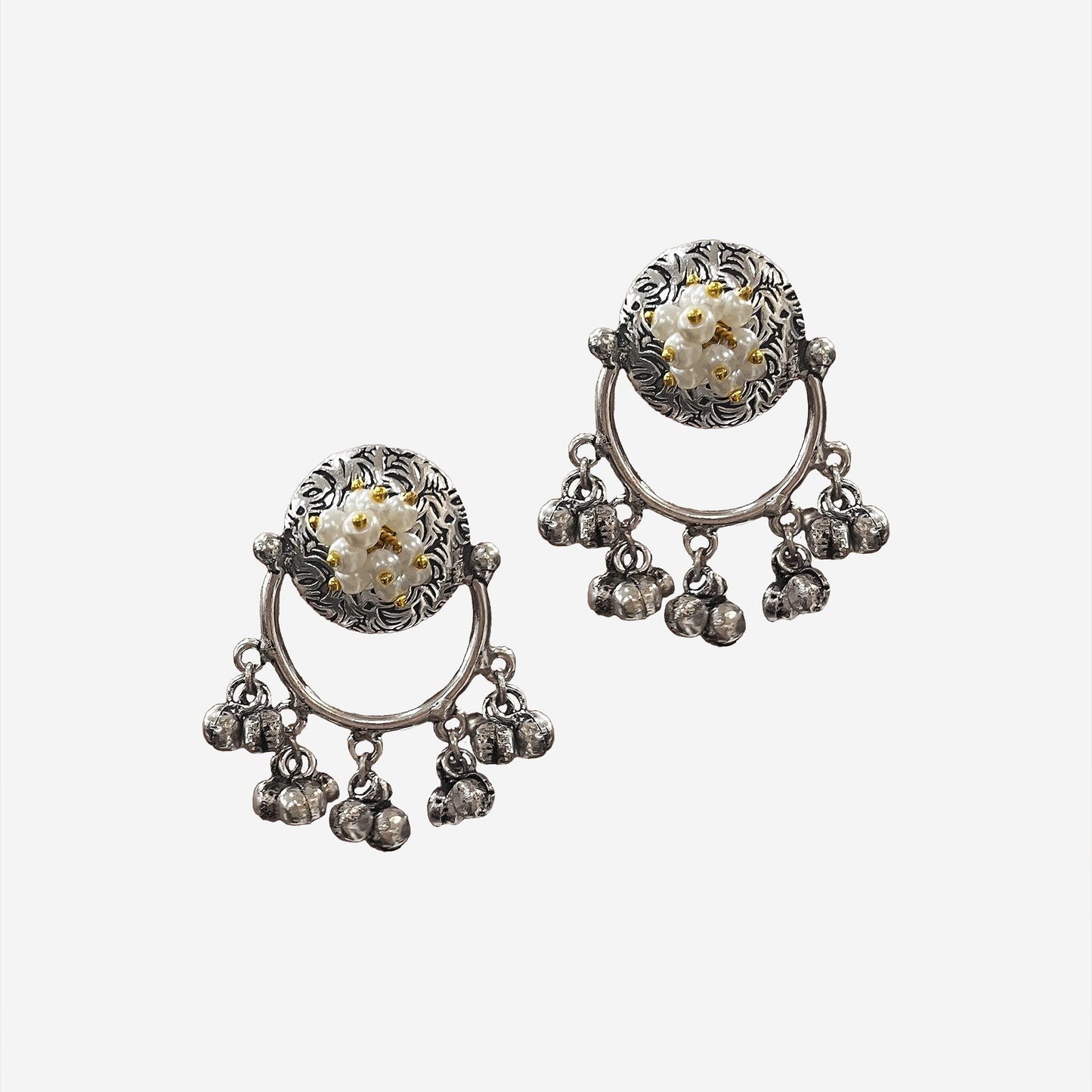 Rakhi Oxidised Drop Earrings