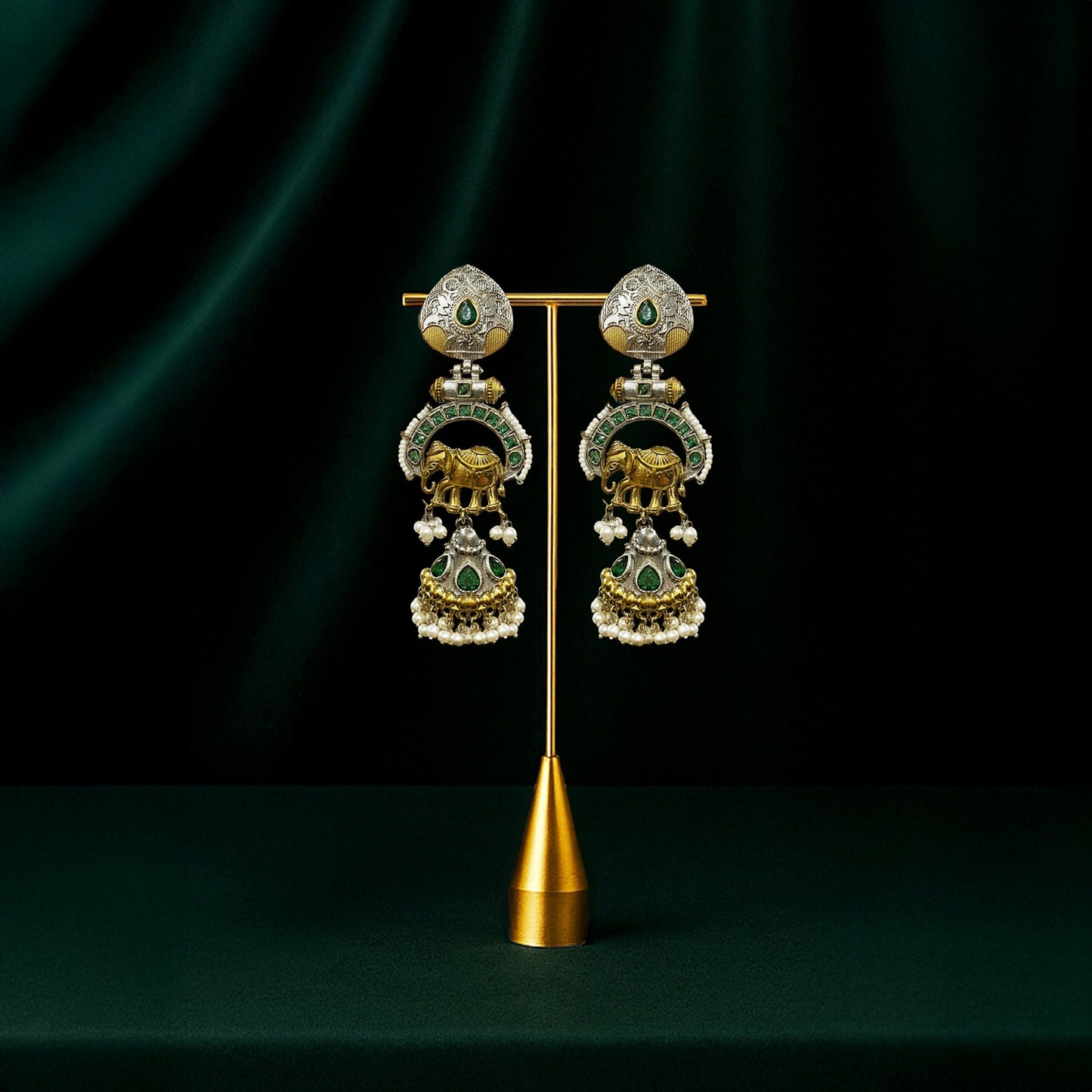 Anushree Two Tone dangler Earrings