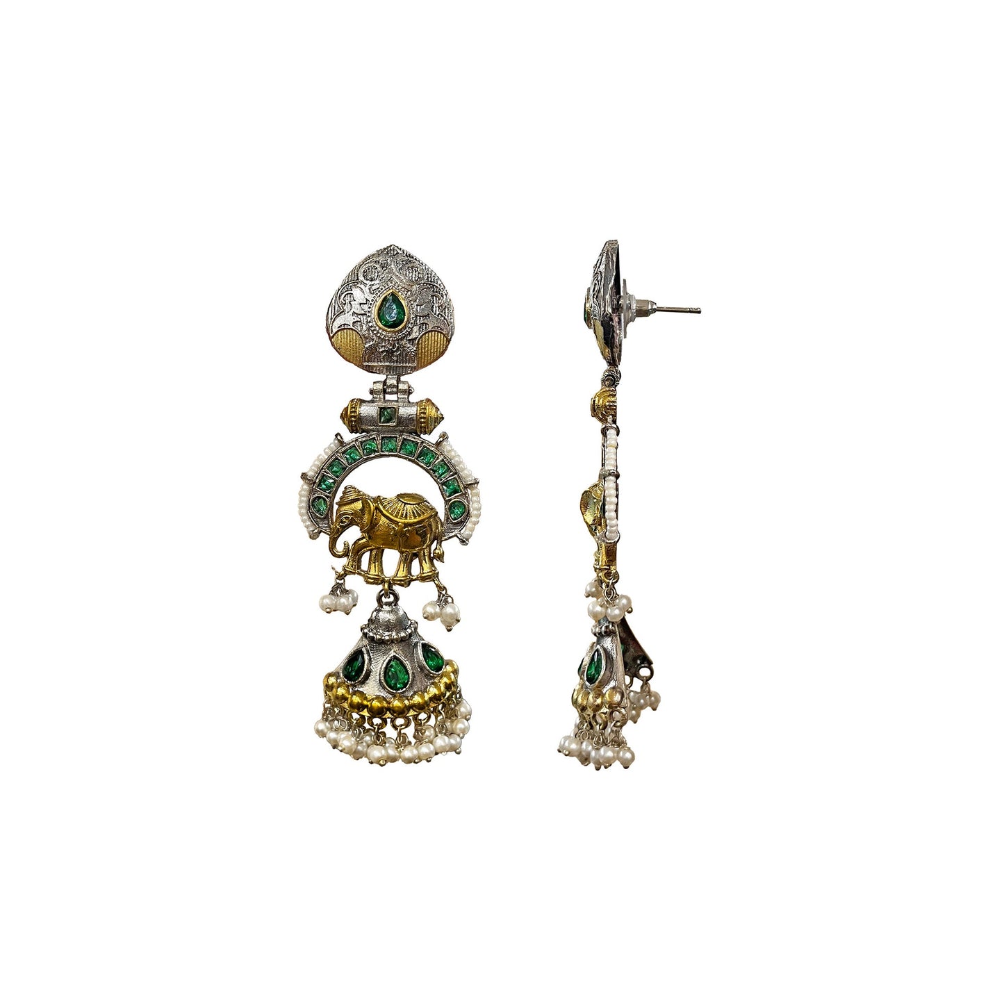 Anushree Two Tone dangler Earrings