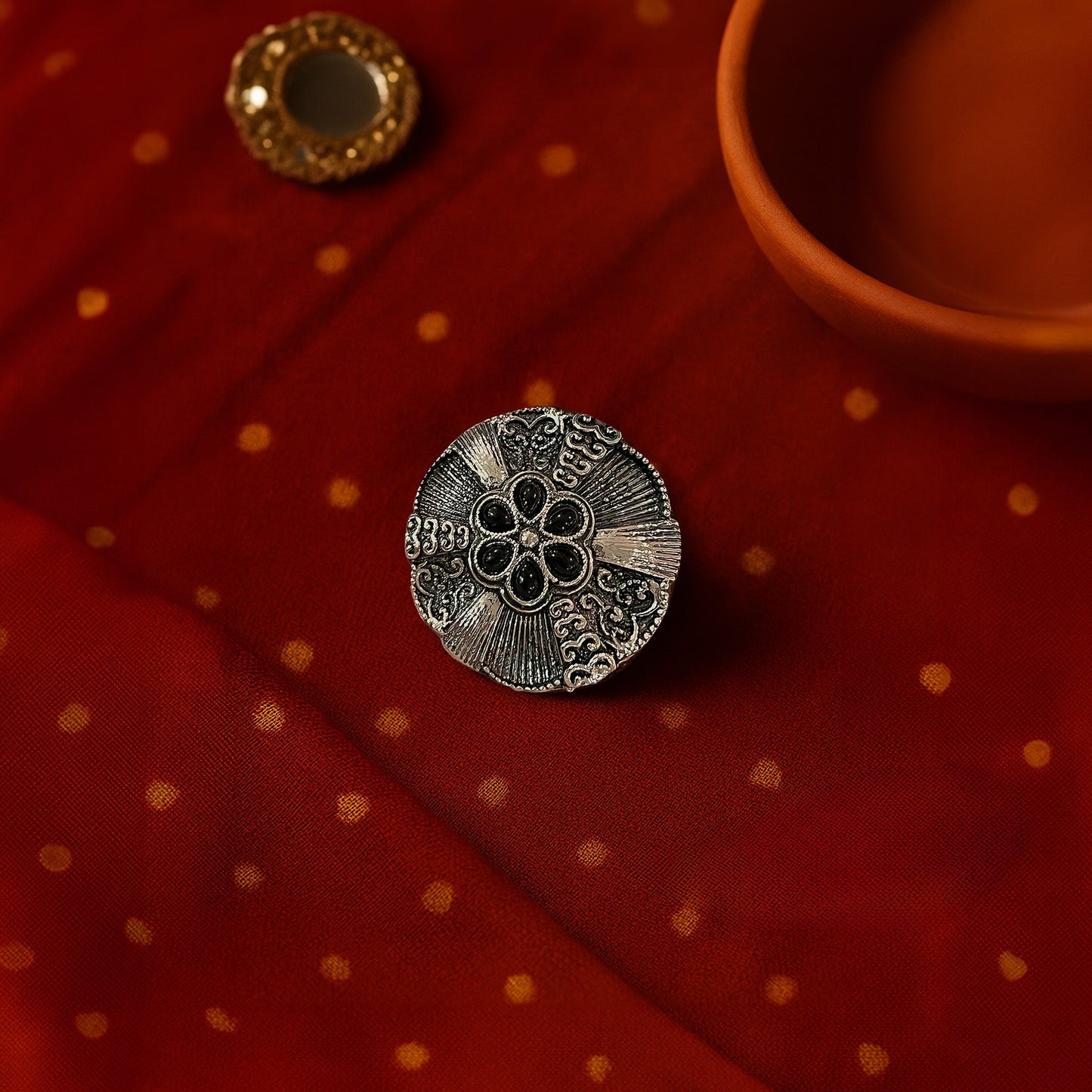 Ananya Oxidised Silver Ring