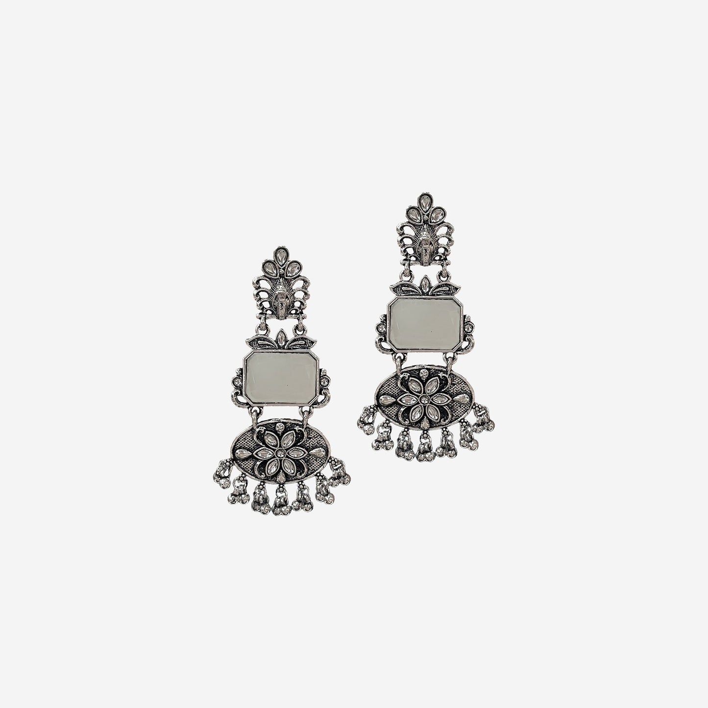 Harshita Oxidised Dangler Earrings