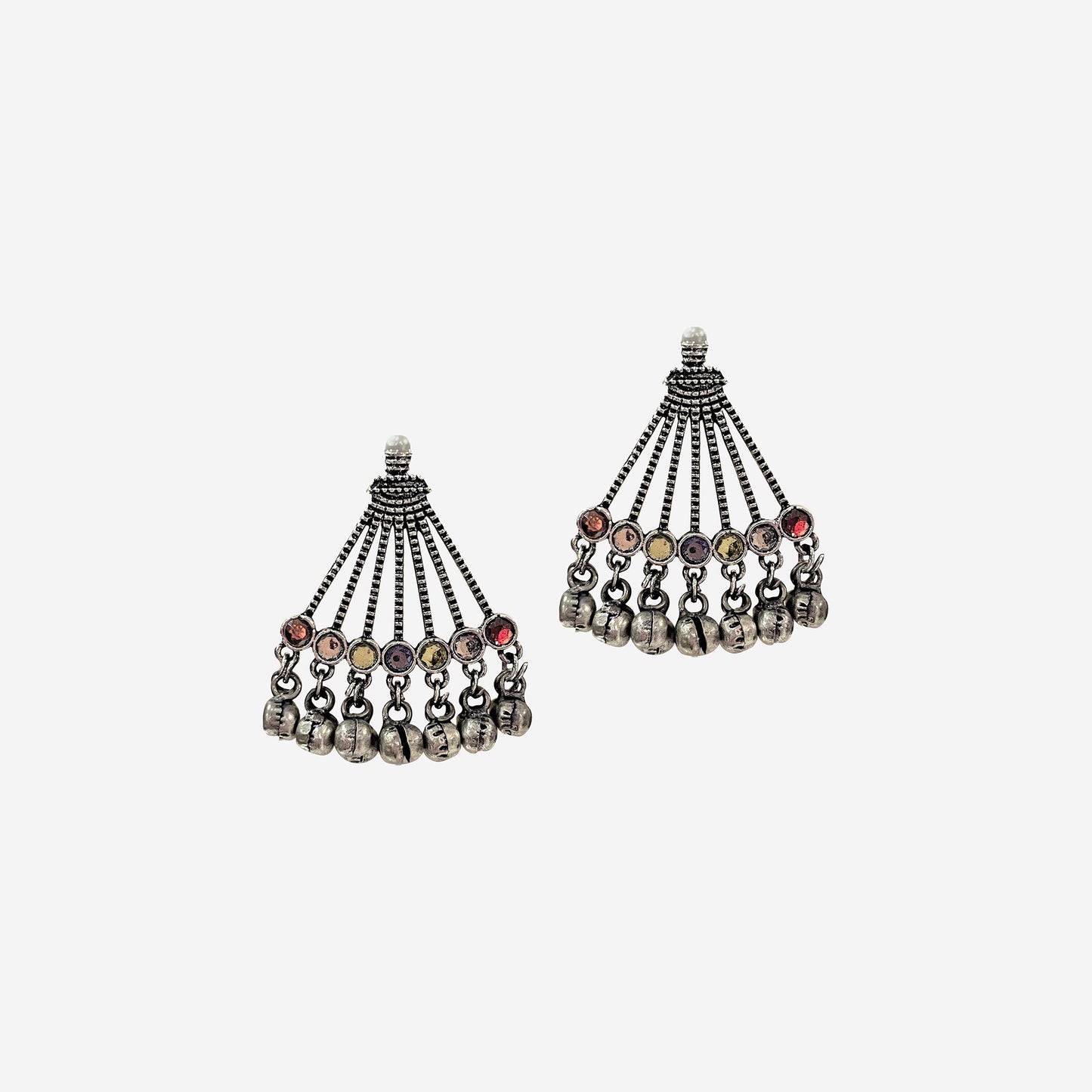 Diksha Studs Oxidized silver Earrings