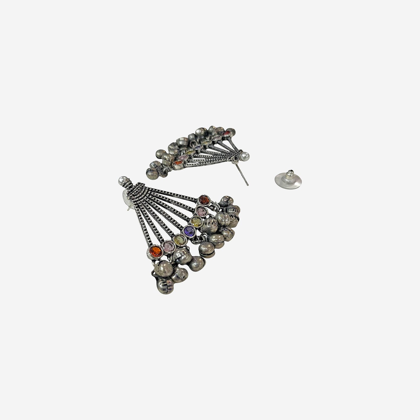 Diksha Studs Oxidized silver Earrings