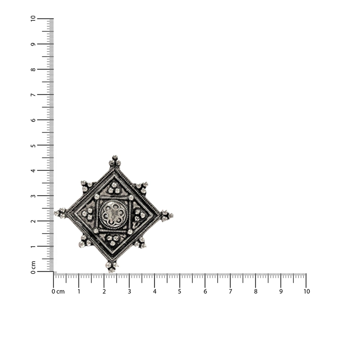 Anushka Silver Oxidized Studs Earrings