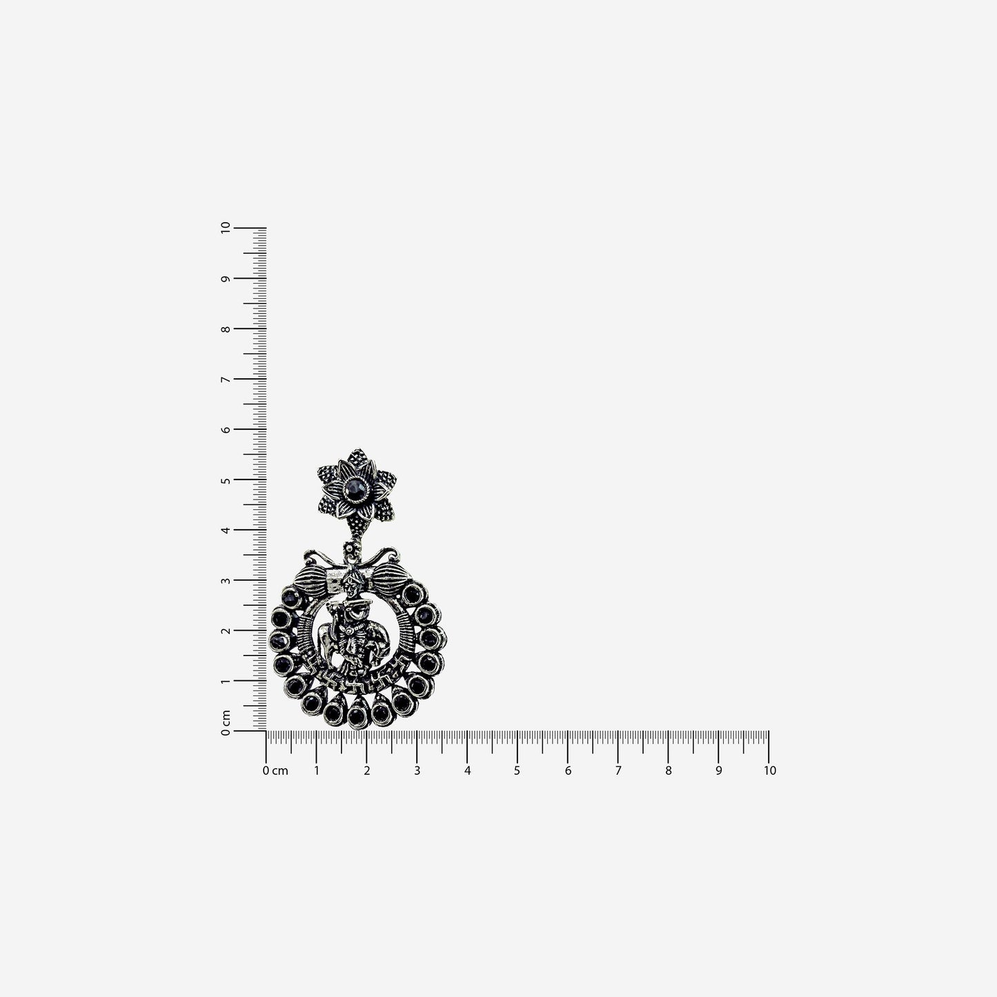 Shyama Drop Oxidized silver Earrings