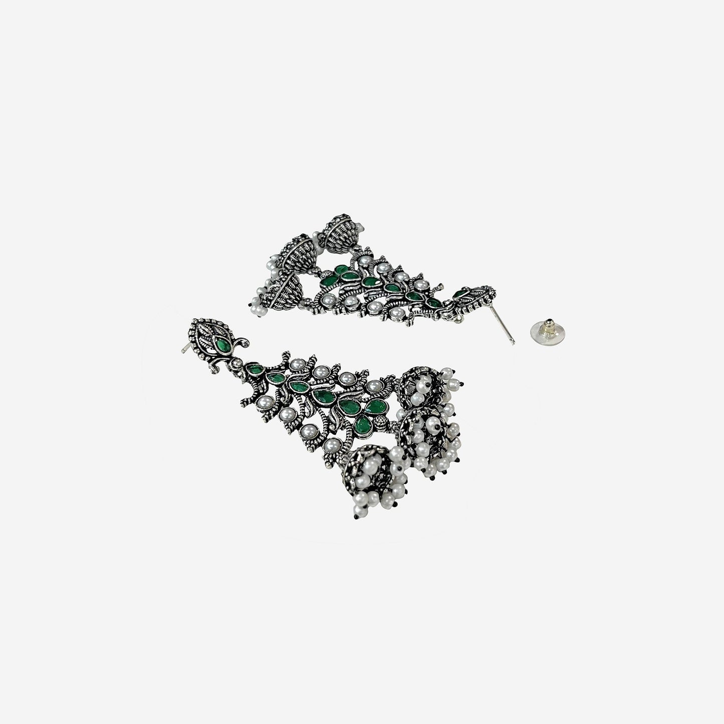 Reema Danglers Oxidized silver Earrings