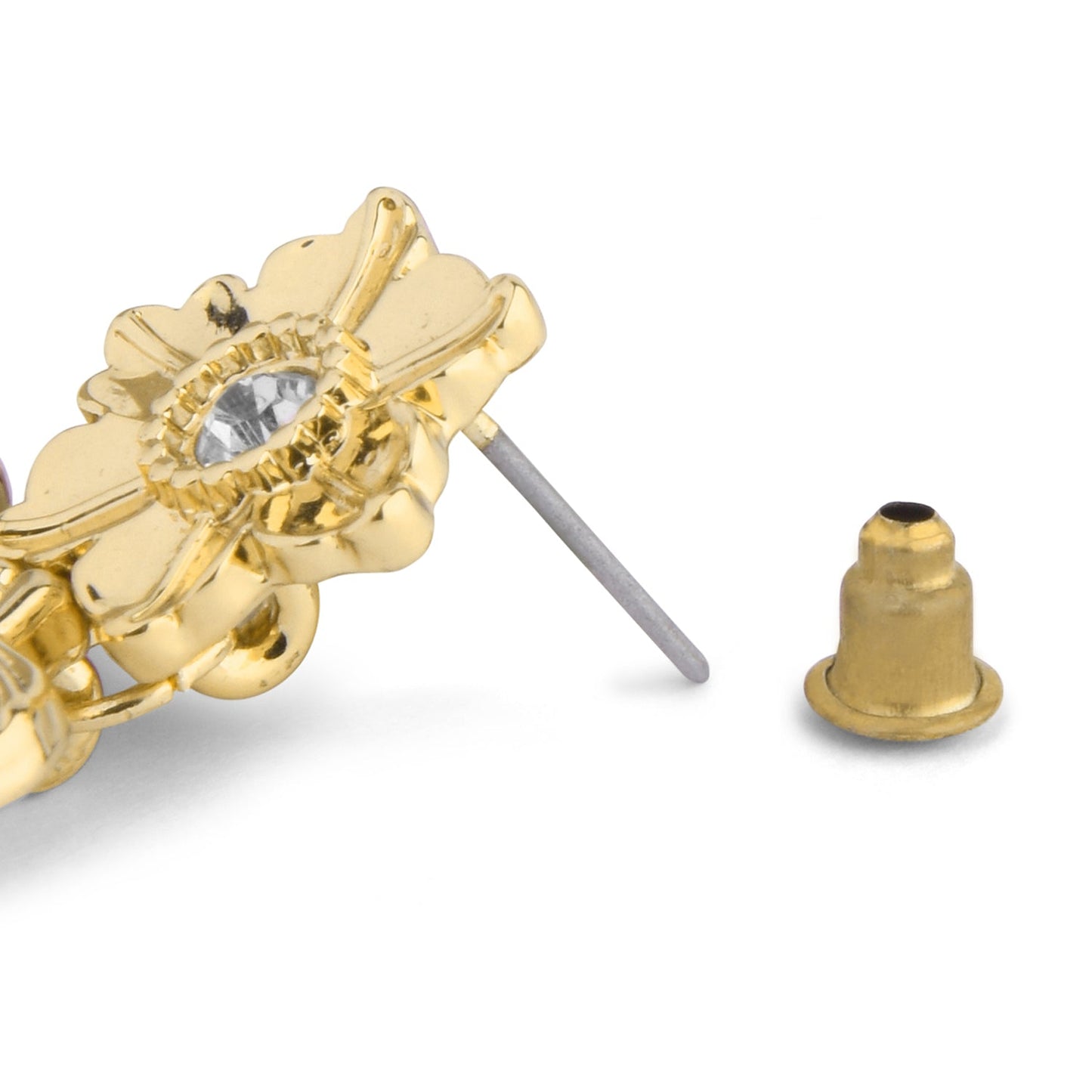 Gold Leaf Short Drop Earring