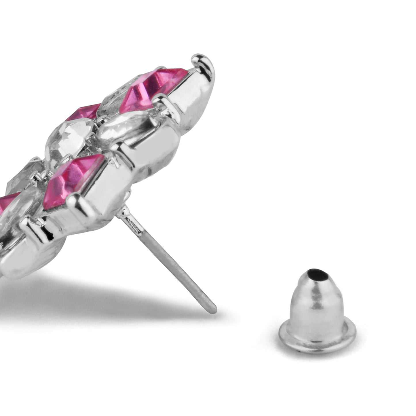 Pink & Pearl Short Drop Earring