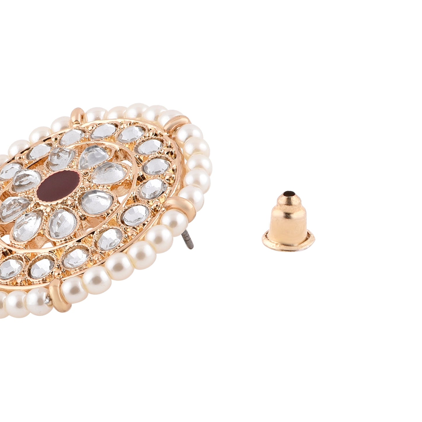 Gold Studed Pearl tops Earring